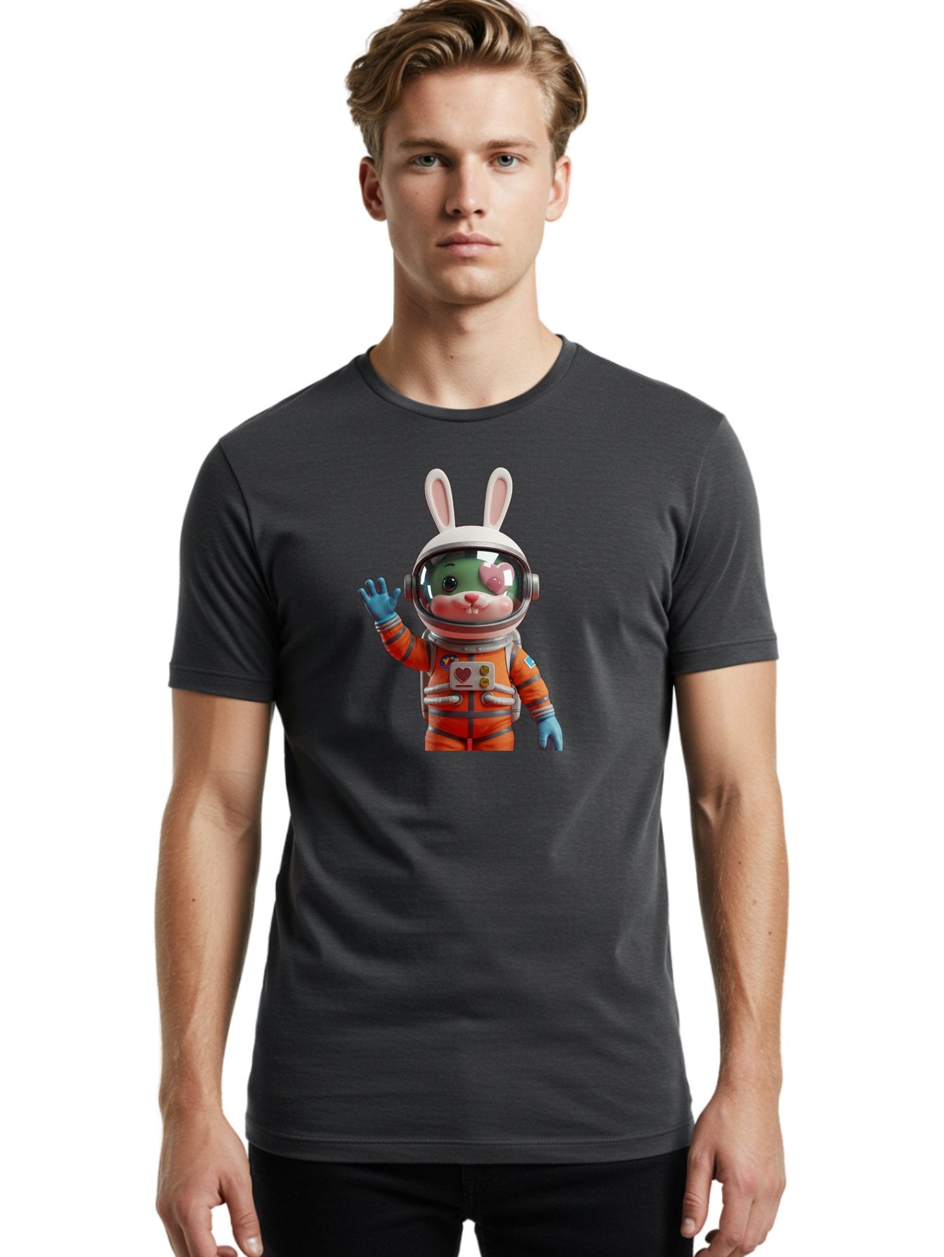 Rabbit-Astronaut-1 Men'S Graphic Tee, 100% Cotton, Comfortable Casual Summer Wear, Machine Washable, Vintage Camera, Old Camera, Antique Camera, Black Camera, Classic Photography, Photography Equipment, Nostalgic Device, Film Camera, Bai268 20