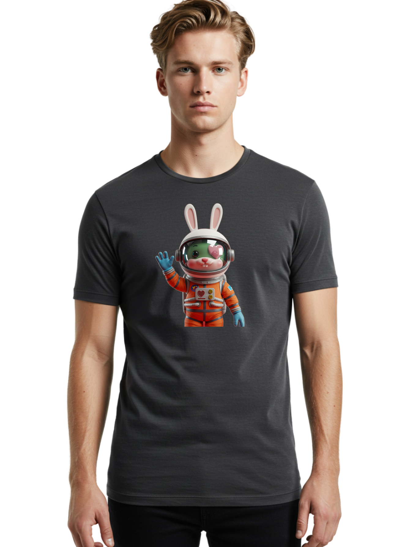 Rabbit-Astronaut-1 Men'S Graphic Tee, 100% Cotton, Comfortable Casual Summer Wear, Machine Washable, Vintage Camera, Old Camera, Antique Camera, Black Camera, Classic Photography, Photography Equipment, Nostalgic Device, Film Camera, Bai268 30