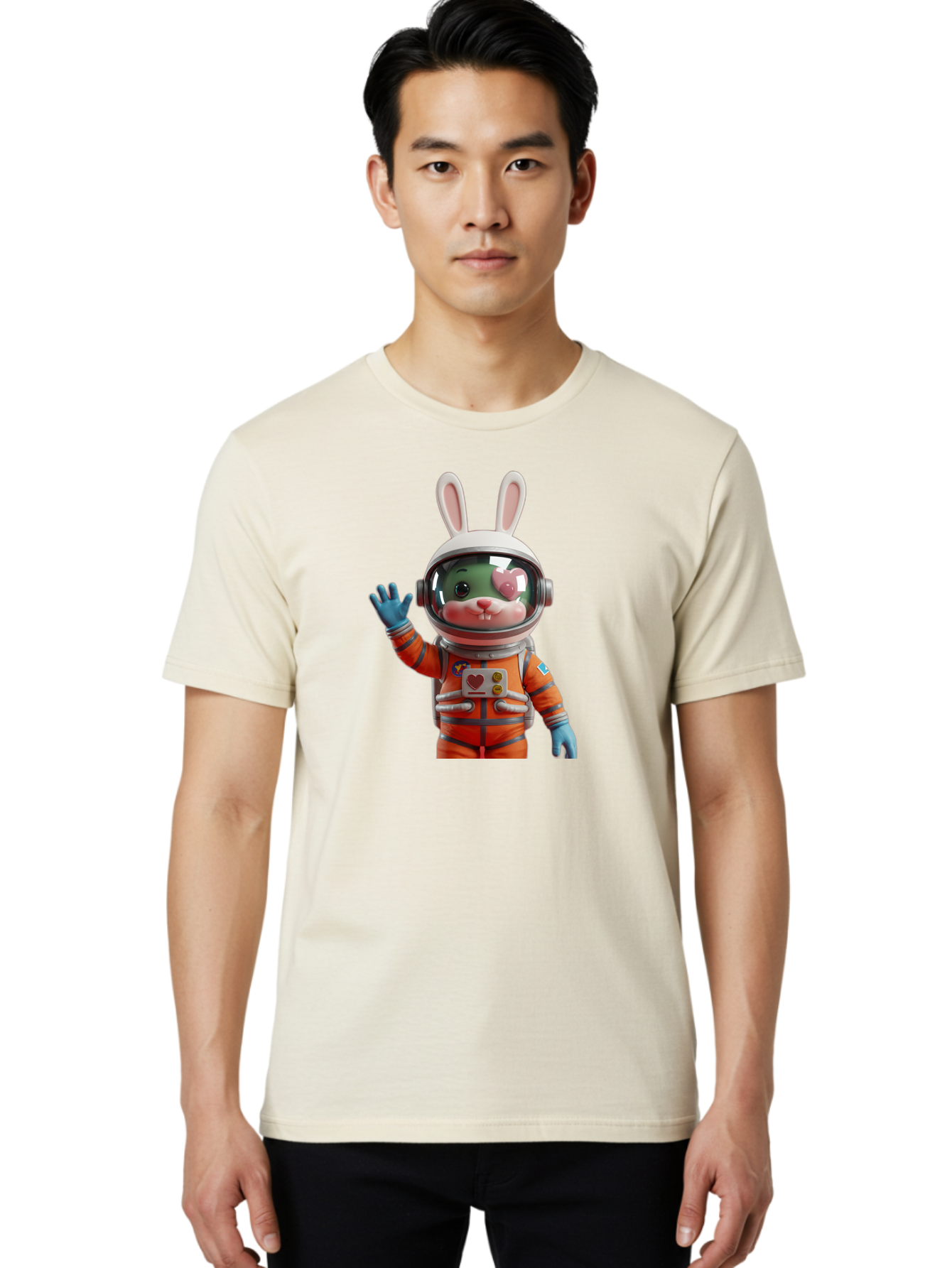 Rabbit-Astronaut-1 Men'S Graphic Tee, 100% Cotton, Comfortable Casual Summer Wear, Machine Washable, Vintage Camera, Old Camera, Antique Camera, Black Camera, Classic Photography, Photography Equipment, Nostalgic Device, Film Camera, Bai268 24