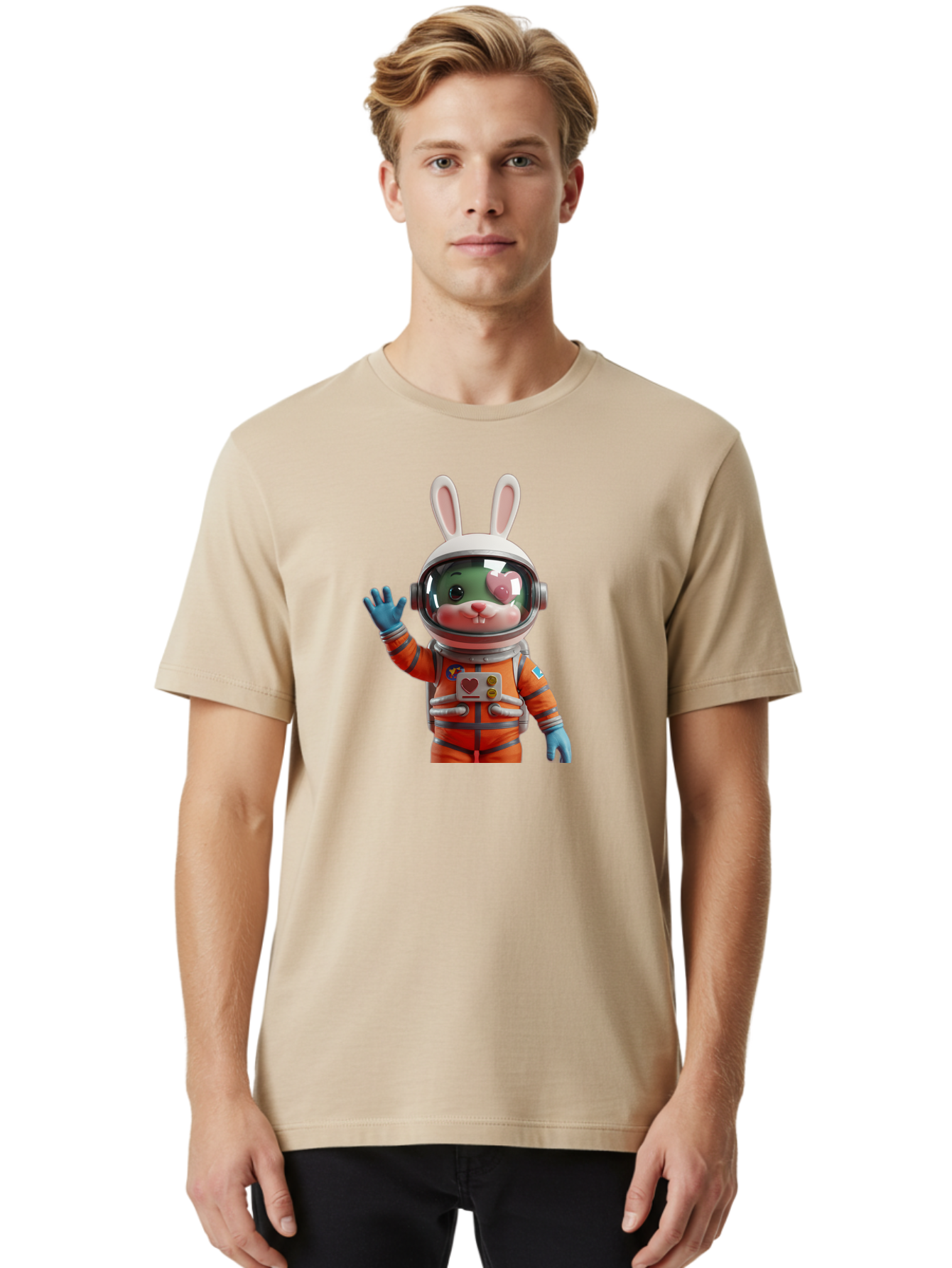 Rabbit-Astronaut-1 Men'S Graphic Tee, 100% Cotton, Comfortable Casual Summer Wear, Machine Washable, Vintage Camera, Old Camera, Antique Camera, Black Camera, Classic Photography, Photography Equipment, Nostalgic Device, Film Camera, Bai268 17