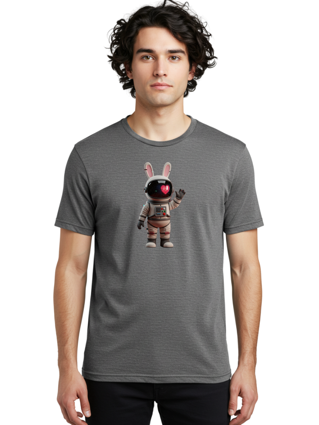 Rabbit-Astronaut-2 Men'S Graphic Tee, 100% Cotton, Comfortable Casual Summer Wear, Machine Washable, Vintage Camera, Old Camera, Antique Camera, Black Camera, Classic Photography, Photography Equipment, Nostalgic Device, Film Camera, Bai270 24