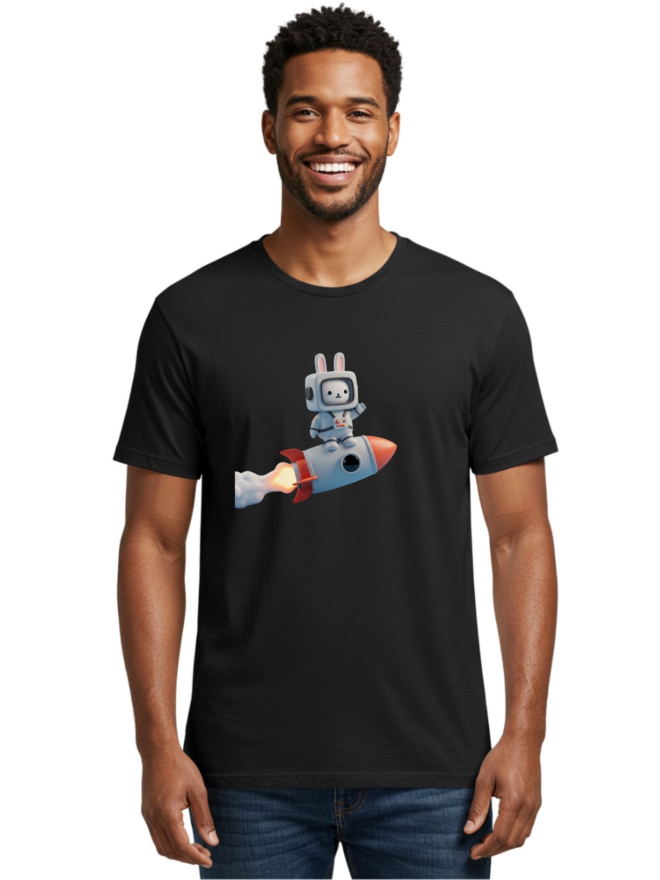 Rabbit-Astronaut-7 Men'S Graphic Tee, 100% Cotton, Comfortable Casual Summer Wear, Machine Washable, Vintage Camera, Old Camera, Antique Camera, Black Camera, Classic Photography, Photography Equipment, Nostalgic Device, Film Camera, Bai275 20