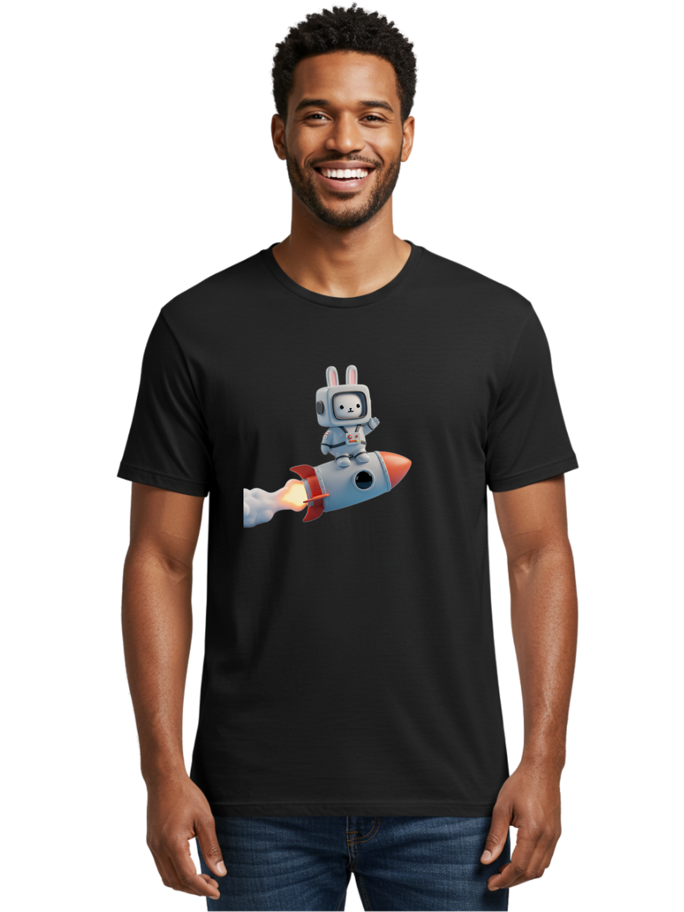 Rabbit-Astronaut-7 Men'S Graphic Tee, 100% Cotton, Comfortable Casual Summer Wear, Machine Washable, Vintage Camera, Old Camera, Antique Camera, Black Camera, Classic Photography, Photography Equipment, Nostalgic Device, Film Camera, Bai275 30