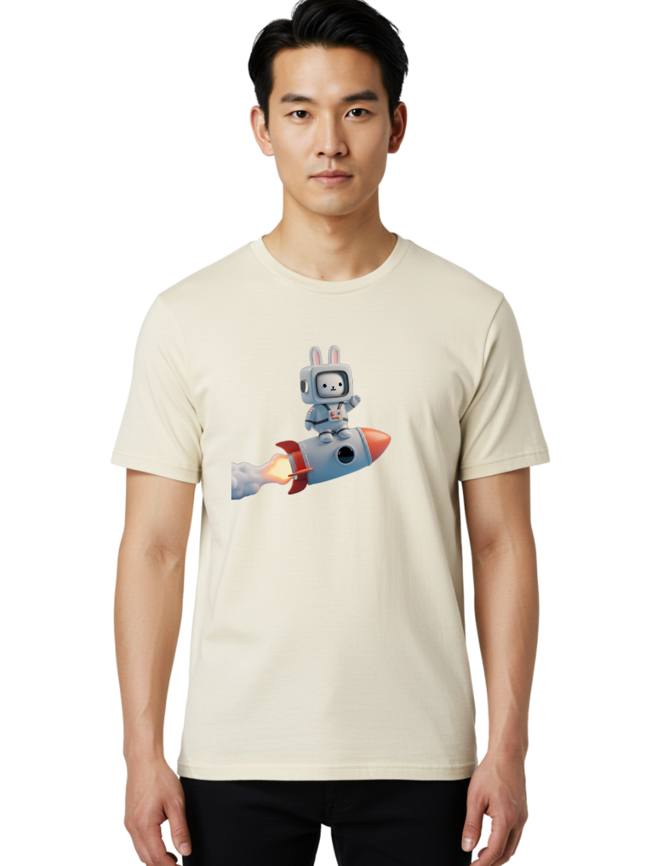 Rabbit-Astronaut-7 Men'S Graphic Tee, 100% Cotton, Comfortable Casual Summer Wear, Machine Washable, Vintage Camera, Old Camera, Antique Camera, Black Camera, Classic Photography, Photography Equipment, Nostalgic Device, Film Camera, Bai275 24