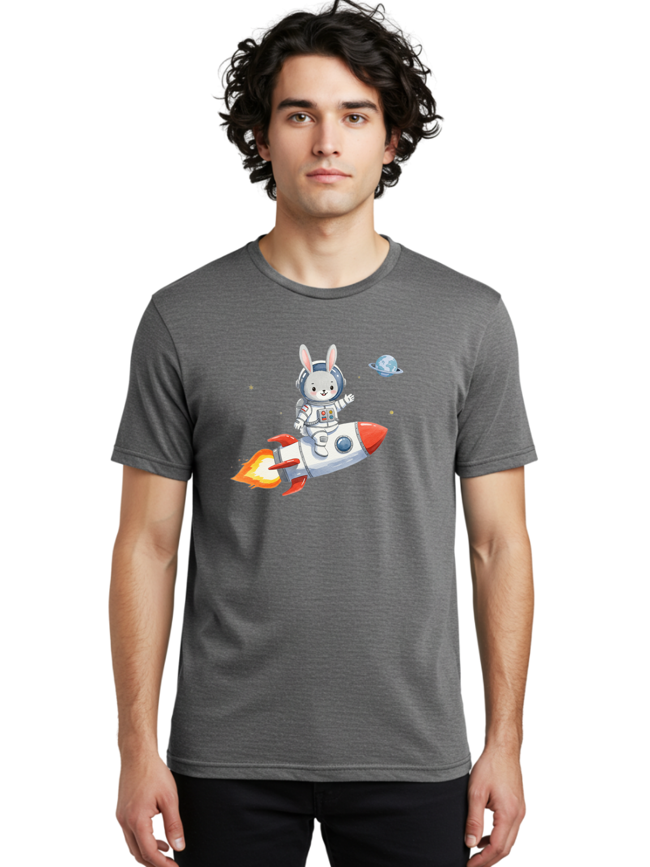 Rabbit-Astronaut-9 Men'S Graphic Tee, 100% Cotton, Comfortable Casual Summer Wear, Machine Washable, Vintage Camera, Old Camera, Antique Camera, Black Camera, Classic Photography, Photography Equipment, Nostalgic Device, Film Camera, Bai277 25