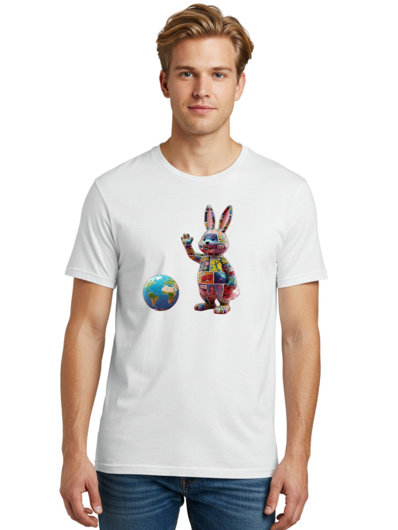 Rabbit Men'S Graphic Tee, 100% Cotton, Comfortable Casual Summer Wear, Machine Washable, Vintage Camera, Old Camera, Antique Camera, Black Camera, Classic Photography, Photography Equipment, Nostalgic Device, Film Camera, Camera Art Bai280 25