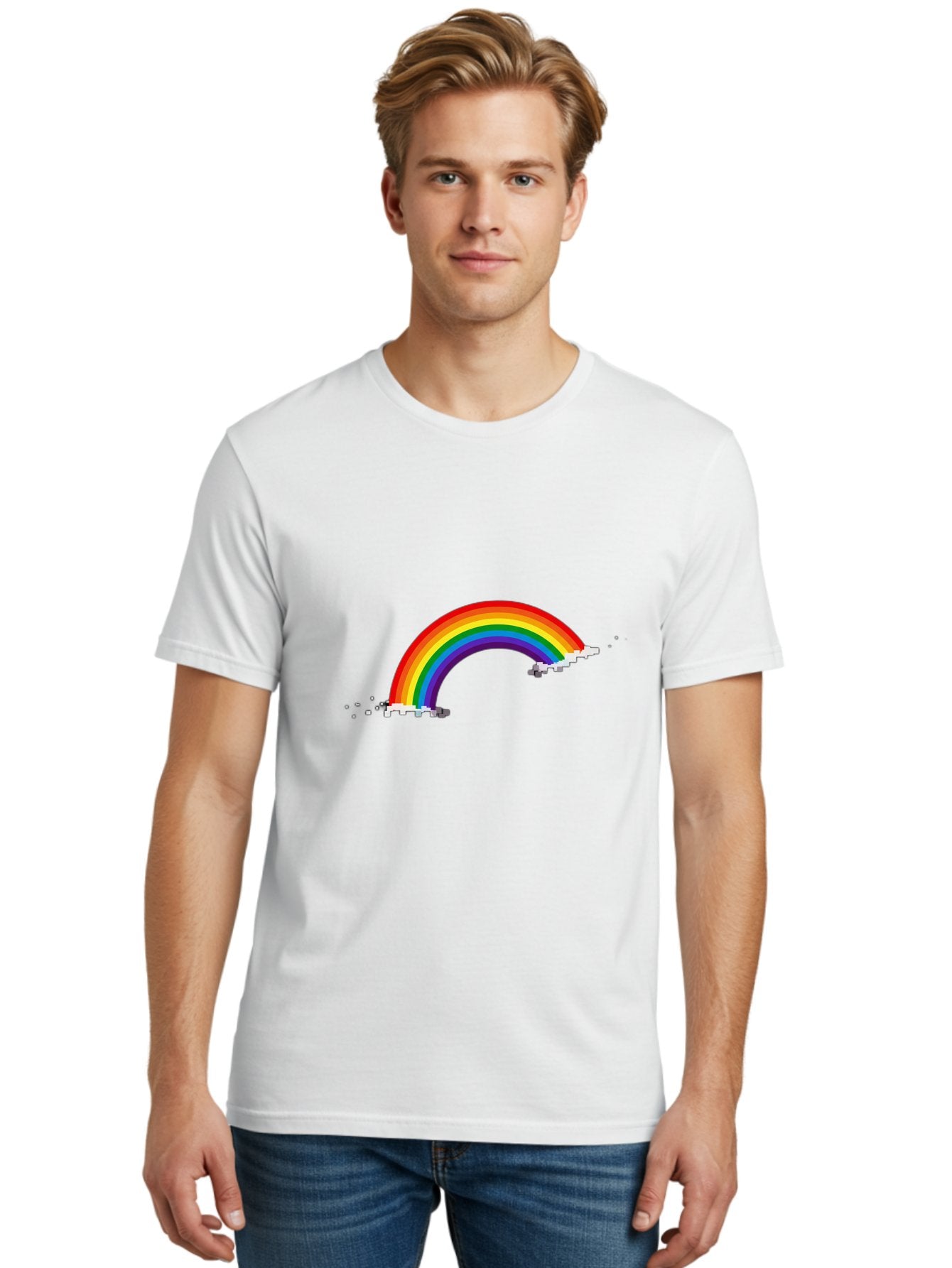 Rainbow-1 Men'S Graphic Tee, 100% Cotton, Comfortable Casual Summer Wear, Machine Washable, Vintage Camera, Old Camera, Antique Camera, Black Camera, Classic Photography, Photography Equipment, Nostalgic Device, Film Camera, Camera Art Bai281 19