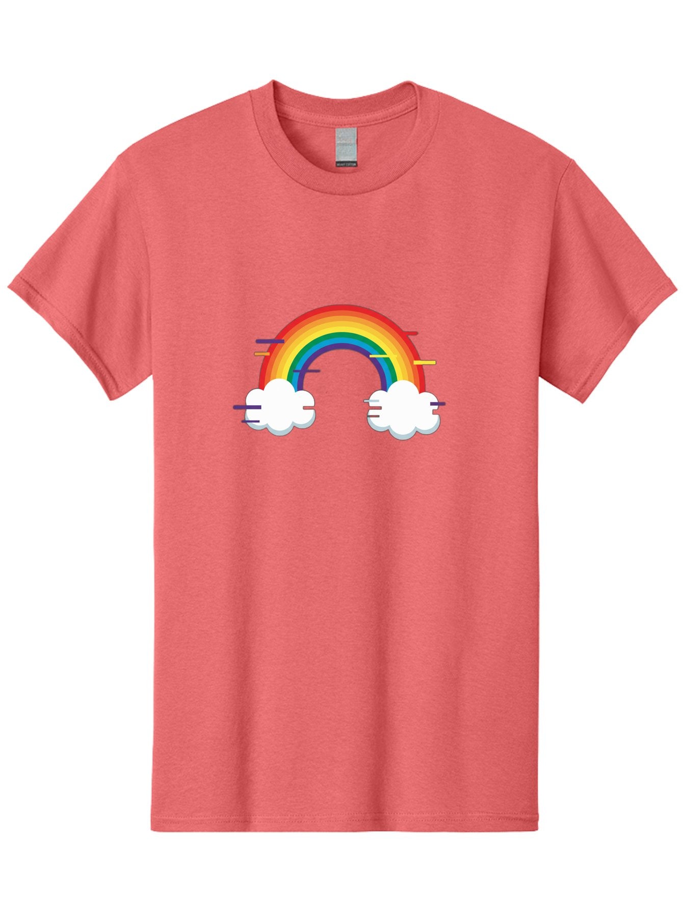 Rainbow-And-Clouds Men'S Graphic Tee, 100% Cotton, Comfortable Casual Summer Wear, Machine Washable, Vintage Camera, Old Camera, Antique Camera, Black Camera, Classic Photography, Photography Equipment, Nostalgic Device, Film Camera, Bai284