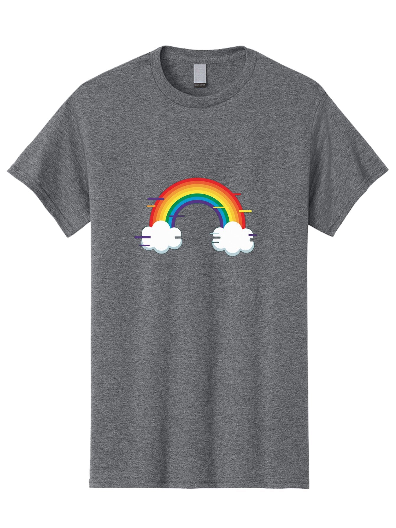 Rainbow-And-Clouds Men'S Graphic Tee, 100% Cotton, Comfortable Casual Summer Wear, Machine Washable, Vintage Camera, Old Camera, Antique Camera, Black Camera, Classic Photography, Photography Equipment, Nostalgic Device, Film Camera, Bai284 8