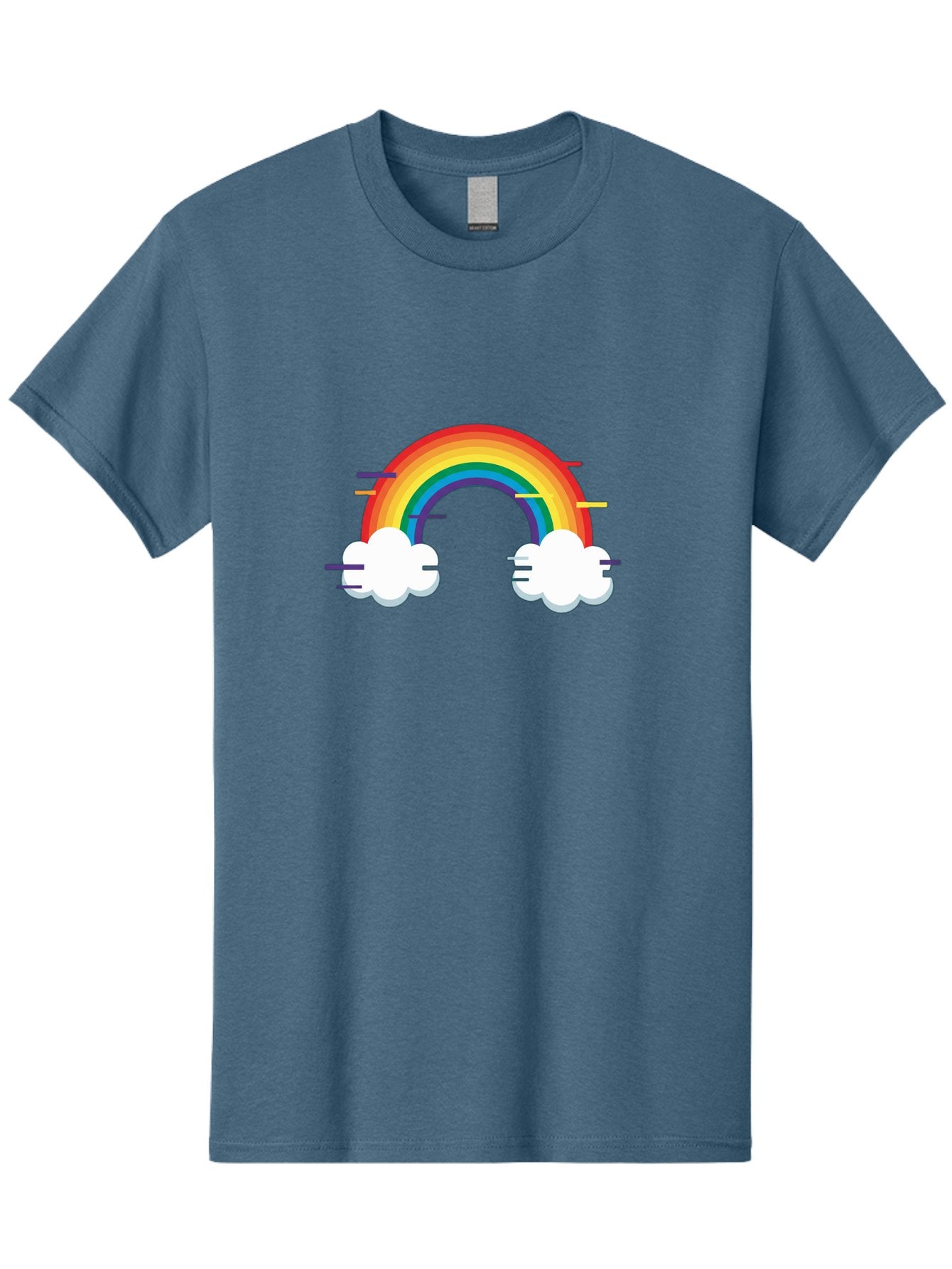 Rainbow-And-Clouds Men'S Graphic Tee, 100% Cotton, Comfortable Casual Summer Wear, Machine Washable, Vintage Camera, Old Camera, Antique Camera, Black Camera, Classic Photography, Photography Equipment, Nostalgic Device, Film Camera, Bai284 7