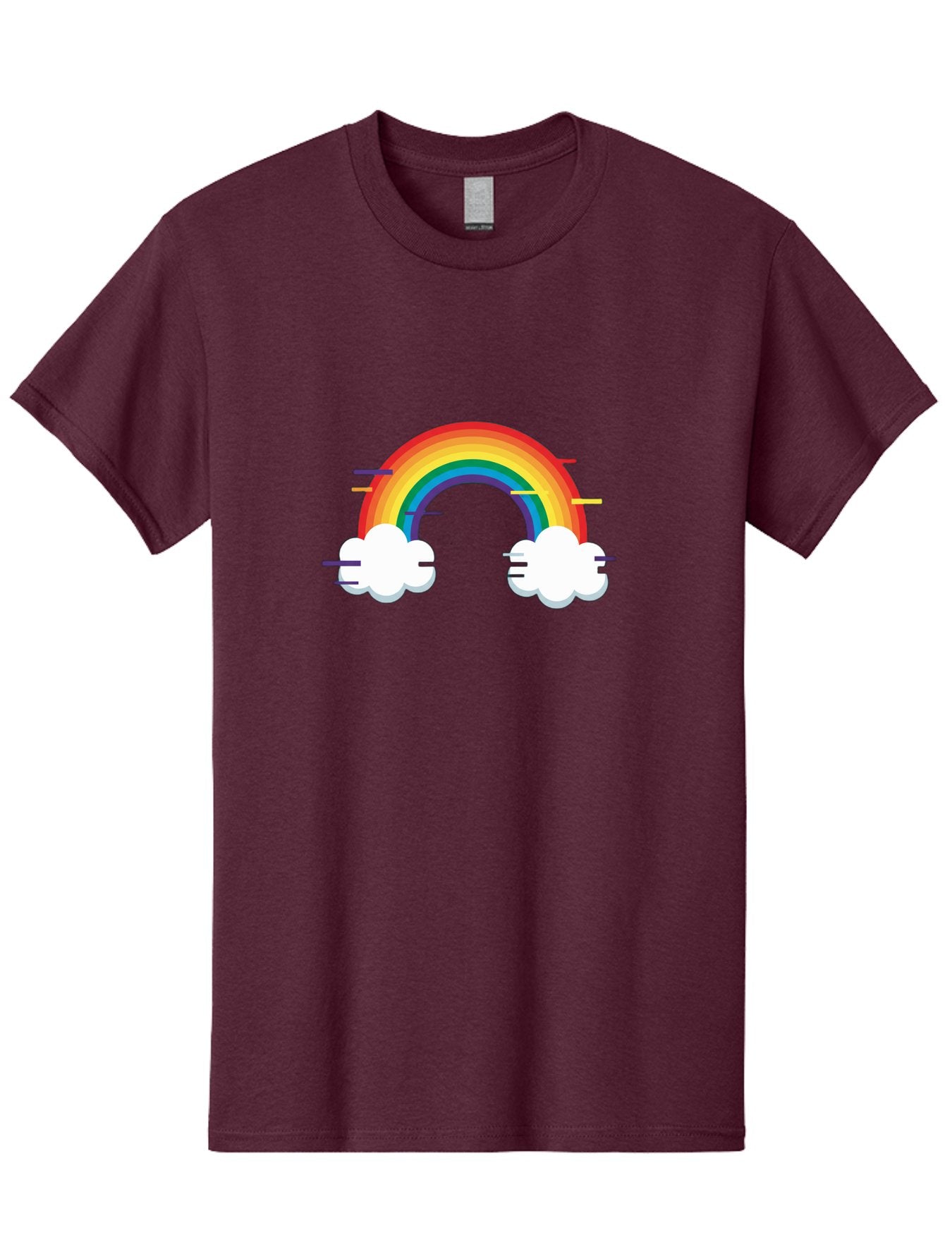 Rainbow-And-Clouds Men'S Graphic Tee, 100% Cotton, Comfortable Casual Summer Wear, Machine Washable, Vintage Camera, Old Camera, Antique Camera, Black Camera, Classic Photography, Photography Equipment, Nostalgic Device, Film Camera, Bai284 11