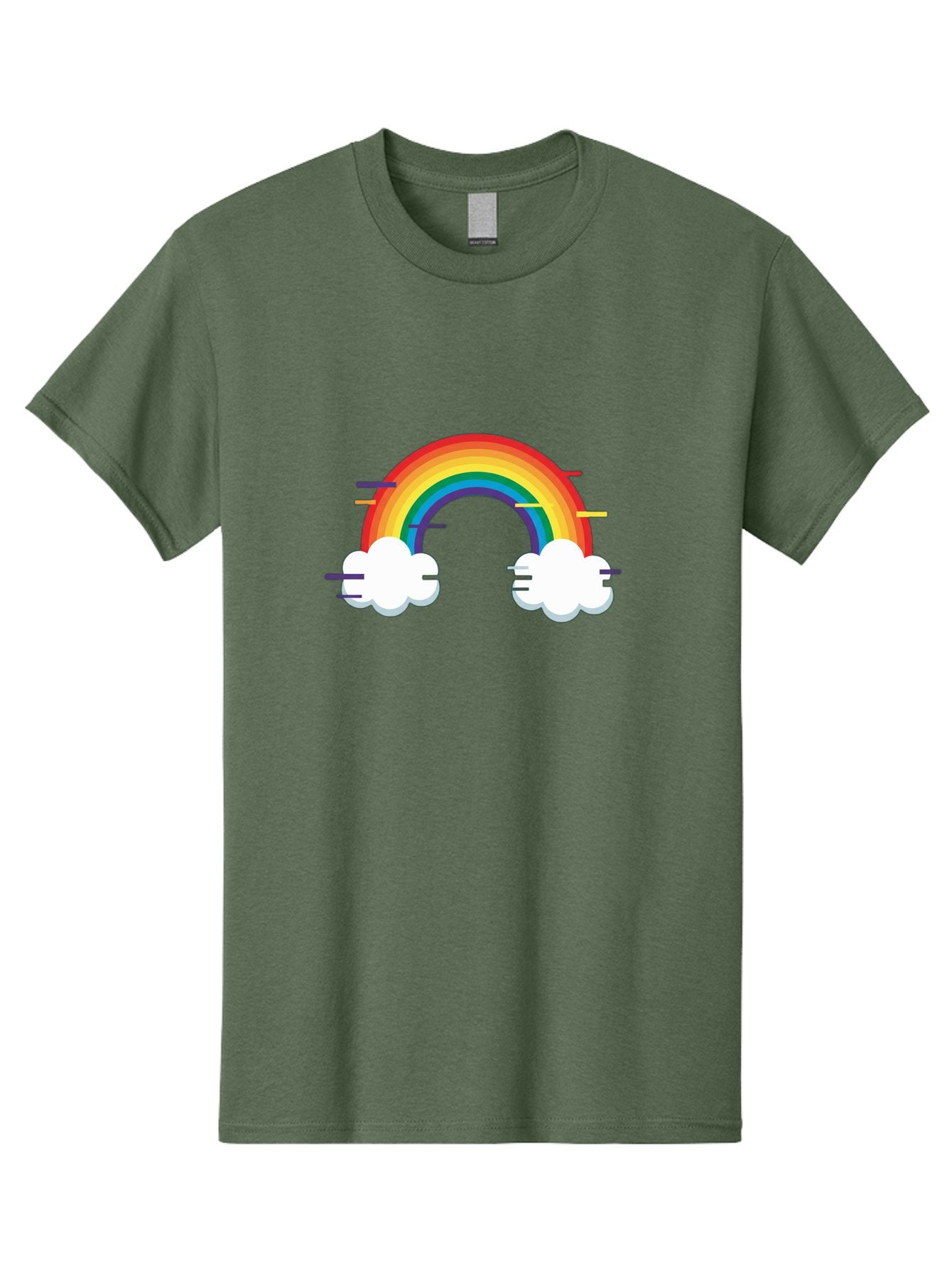 Rainbow-And-Clouds Men'S Graphic Tee, 100% Cotton, Comfortable Casual Summer Wear, Machine Washable, Vintage Camera, Old Camera, Antique Camera, Black Camera, Classic Photography, Photography Equipment, Nostalgic Device, Film Camera, Bai284 3