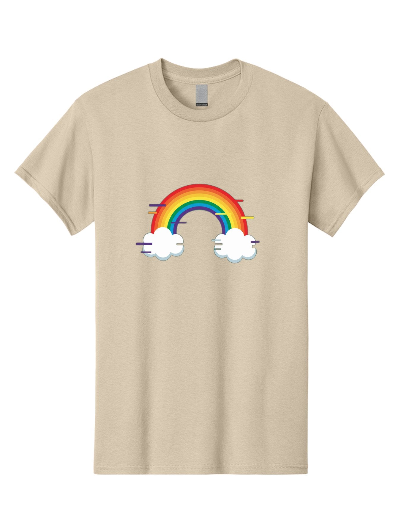 Rainbow-And-Clouds Men'S Graphic Tee, 100% Cotton, Comfortable Casual Summer Wear, Machine Washable, Vintage Camera, Old Camera, Antique Camera, Black Camera, Classic Photography, Photography Equipment, Nostalgic Device, Film Camera, Bai284 5
