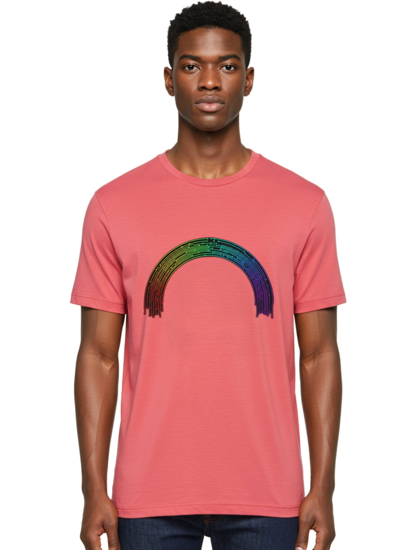Rainbow-Arch Men'S Graphic Tee, 100% Cotton, Comfortable Casual Summer Wear, Machine Washable, Vintage Camera, Old Camera, Antique Camera, Black Camera, Classic Photography, Photography Equipment, Nostalgic Device, Film Camera, Camera Art Bai285 20