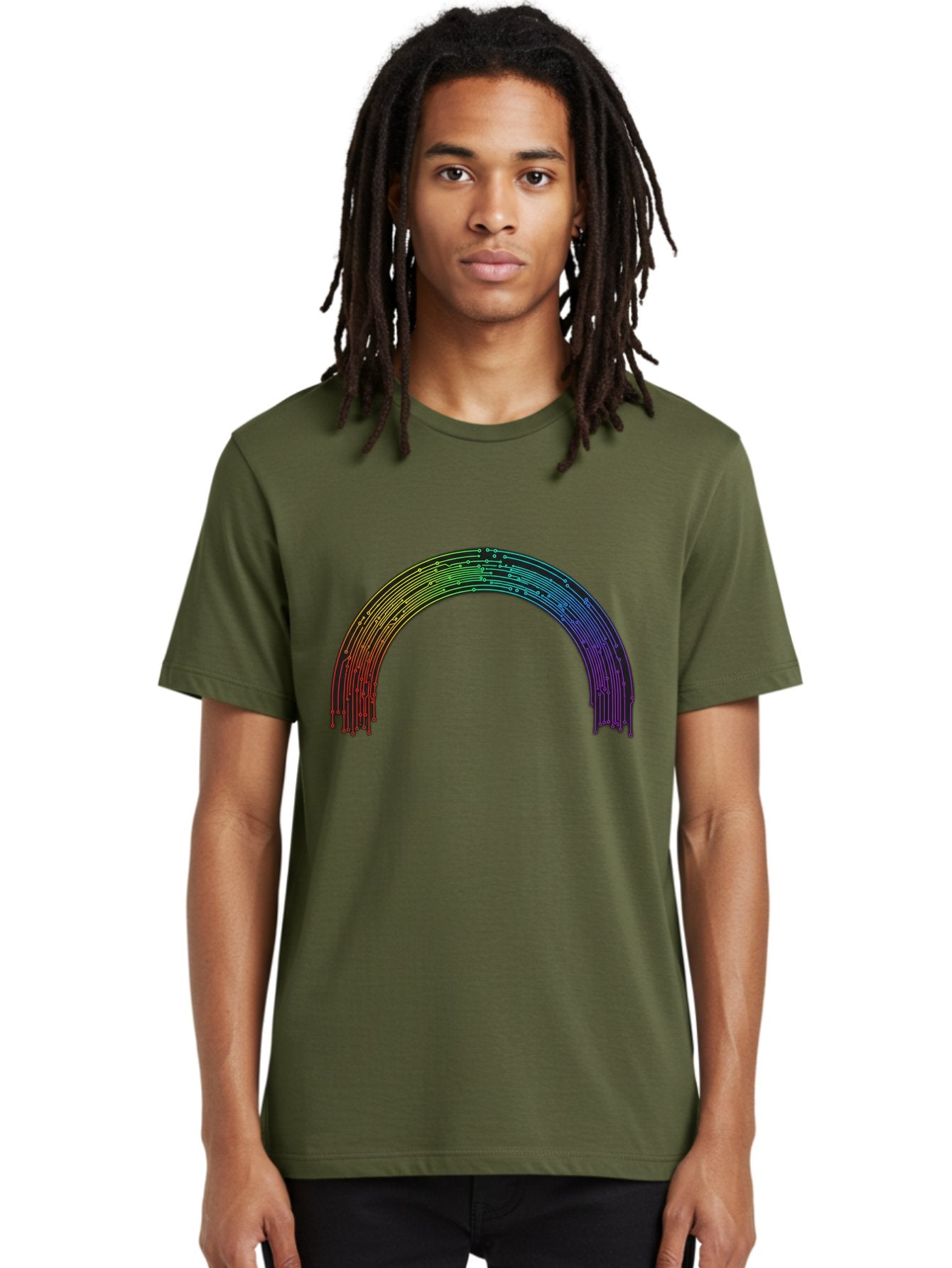 Rainbow-Arch Men'S Graphic Tee, 100% Cotton, Comfortable Casual Summer Wear, Machine Washable, Vintage Camera, Old Camera, Antique Camera, Black Camera, Classic Photography, Photography Equipment, Nostalgic Device, Film Camera, Camera Art Bai285 24