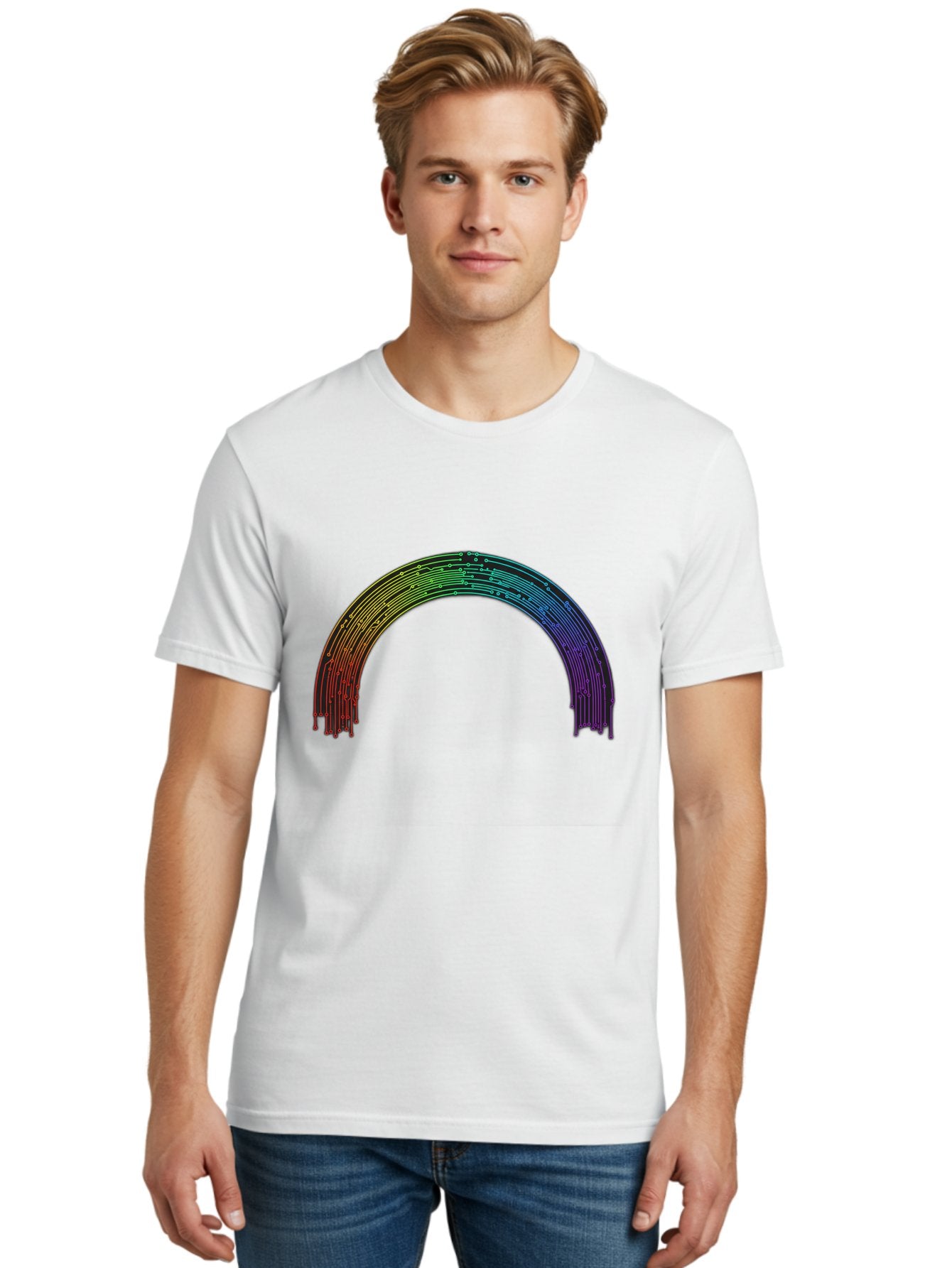 Rainbow-Arch Men'S Graphic Tee, 100% Cotton, Comfortable Casual Summer Wear, Machine Washable, Vintage Camera, Old Camera, Antique Camera, Black Camera, Classic Photography, Photography Equipment, Nostalgic Device, Film Camera, Camera Art Bai285 19