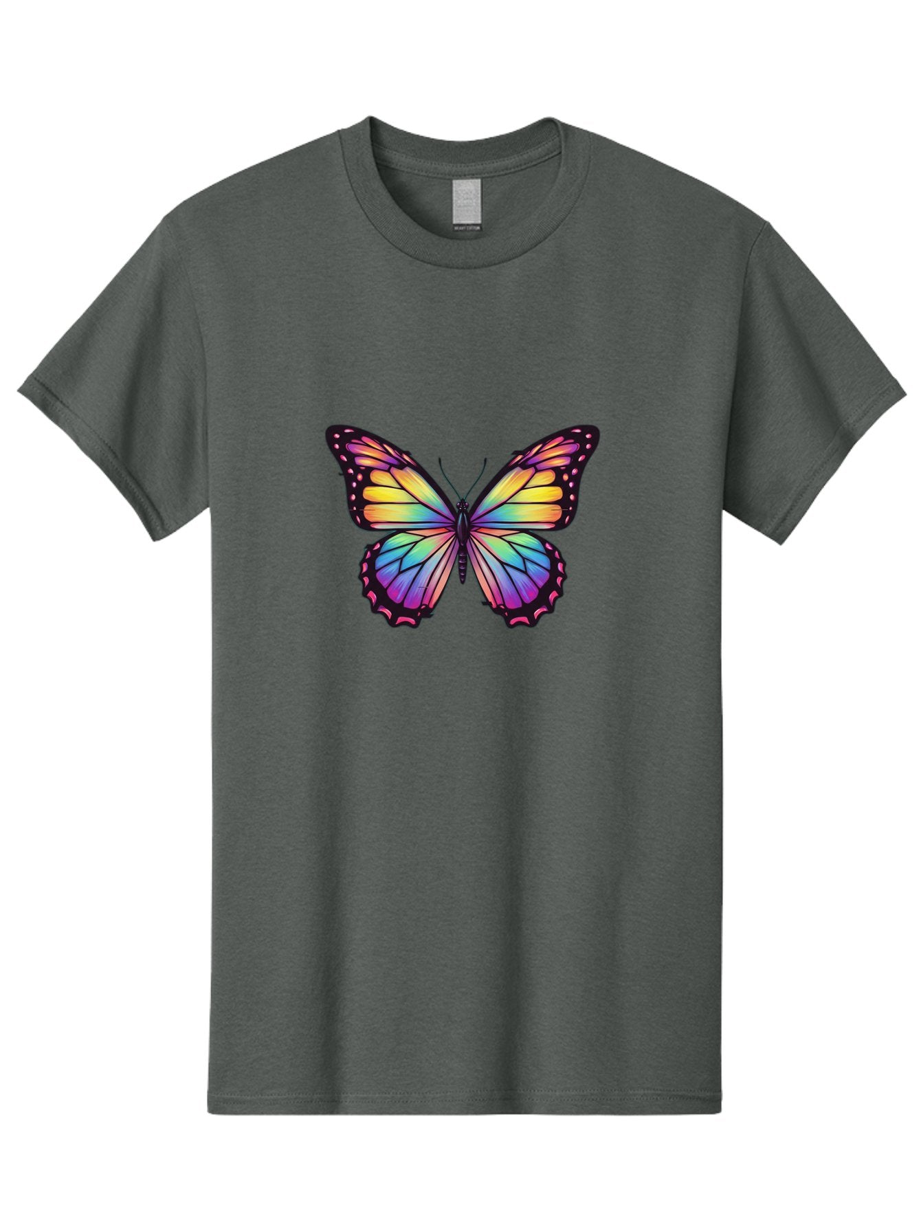 Rainbow-Butterfly-1 Men'S Graphic Tee, 100% Cotton, Comfortable Casual Summer Wear, Machine Washable, Vintage Camera, Old Camera, Antique Camera, Black Camera, Classic Photography, Photography Equipment, Nostalgic Device, Film Camera, Bai286 11