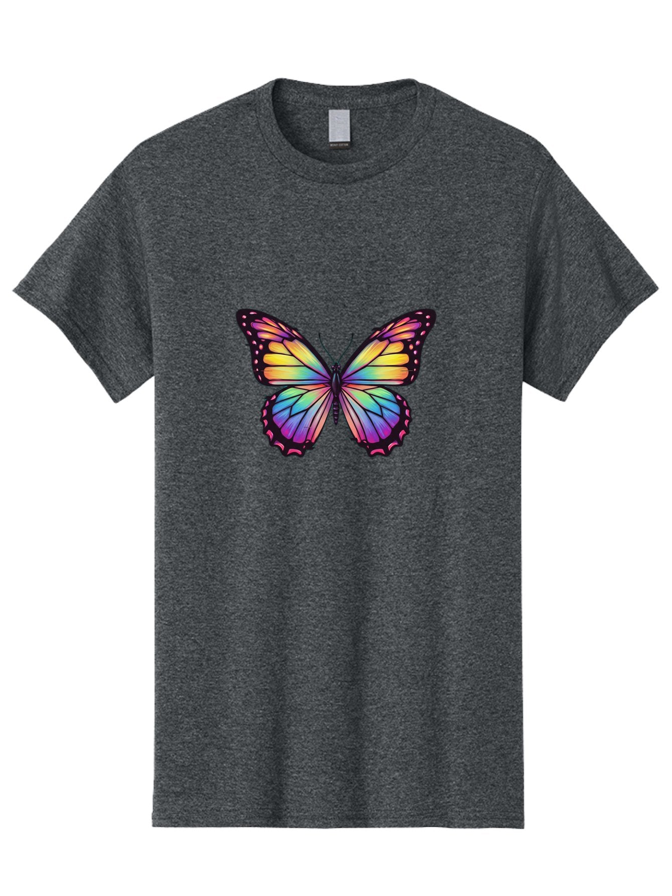 Rainbow-Butterfly-1 Men'S Graphic Tee, 100% Cotton, Comfortable Casual Summer Wear, Machine Washable, Vintage Camera, Old Camera, Antique Camera, Black Camera, Classic Photography, Photography Equipment, Nostalgic Device, Film Camera, Bai286 9
