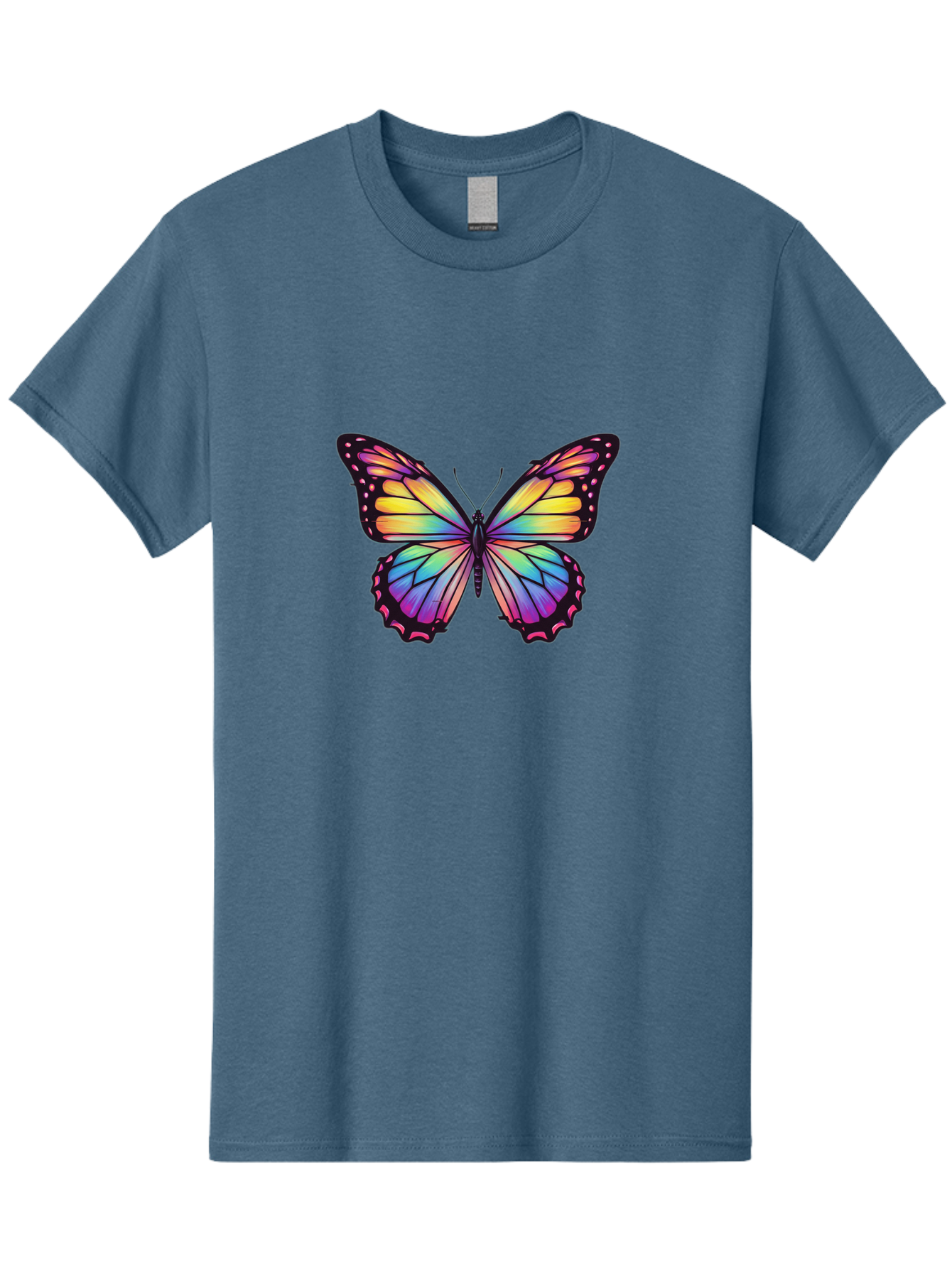 Rainbow-Butterfly-1 Men'S Graphic Tee, 100% Cotton, Comfortable Casual Summer Wear, Machine Washable, Vintage Camera, Old Camera, Antique Camera, Black Camera, Classic Photography, Photography Equipment, Nostalgic Device, Film Camera, Bai286 11
