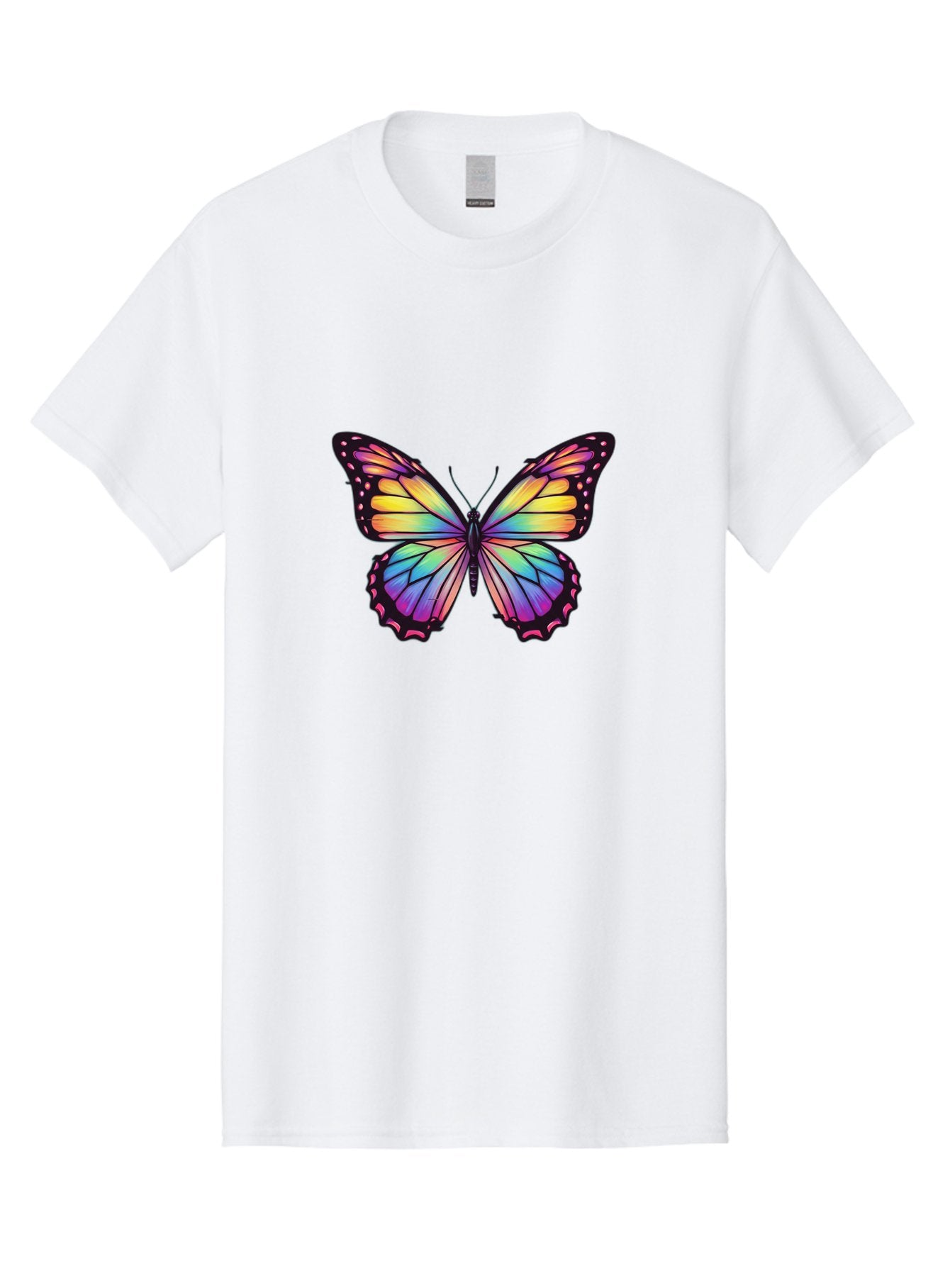 Rainbow-Butterfly-1 Men'S Graphic Tee, 100% Cotton, Comfortable Casual Summer Wear, Machine Washable, Vintage Camera, Old Camera, Antique Camera, Black Camera, Classic Photography, Photography Equipment, Nostalgic Device, Film Camera, Bai286 15