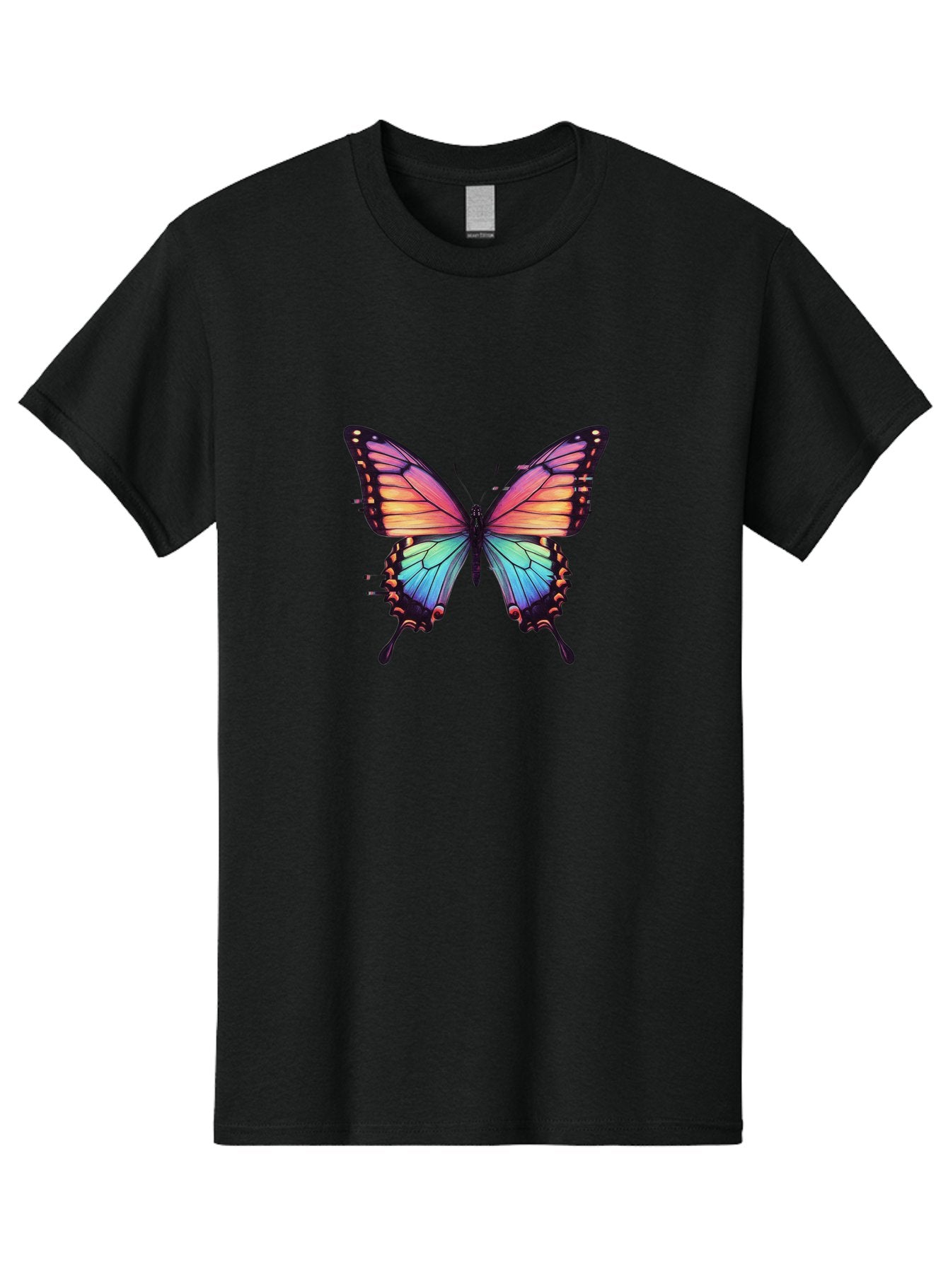 Rainbow-Butterfly Men'S Graphic Tee, 100% Cotton, Comfortable Casual Summer Wear, Machine Washable, Vintage Camera, Old Camera, Antique Camera, Black Camera, Classic Photography, Photography Equipment, Nostalgic Device, Film Camera, Camera Art Bai287 11