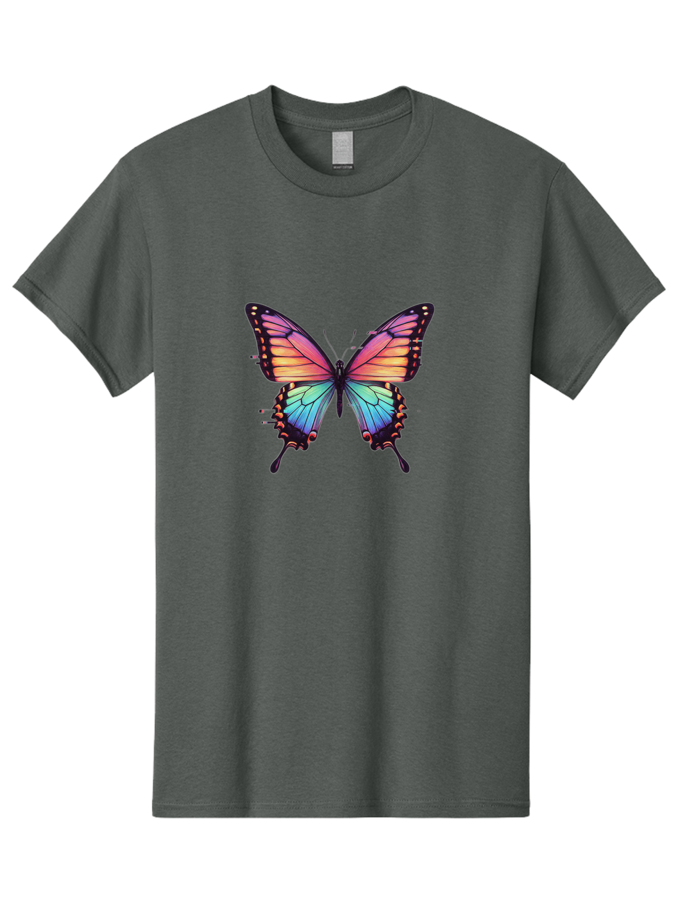 Rainbow-Butterfly Men'S Graphic Tee, 100% Cotton, Comfortable Casual Summer Wear, Machine Washable, Vintage Camera, Old Camera, Antique Camera, Black Camera, Classic Photography, Photography Equipment, Nostalgic Device, Film Camera, Camera Art Bai287 5