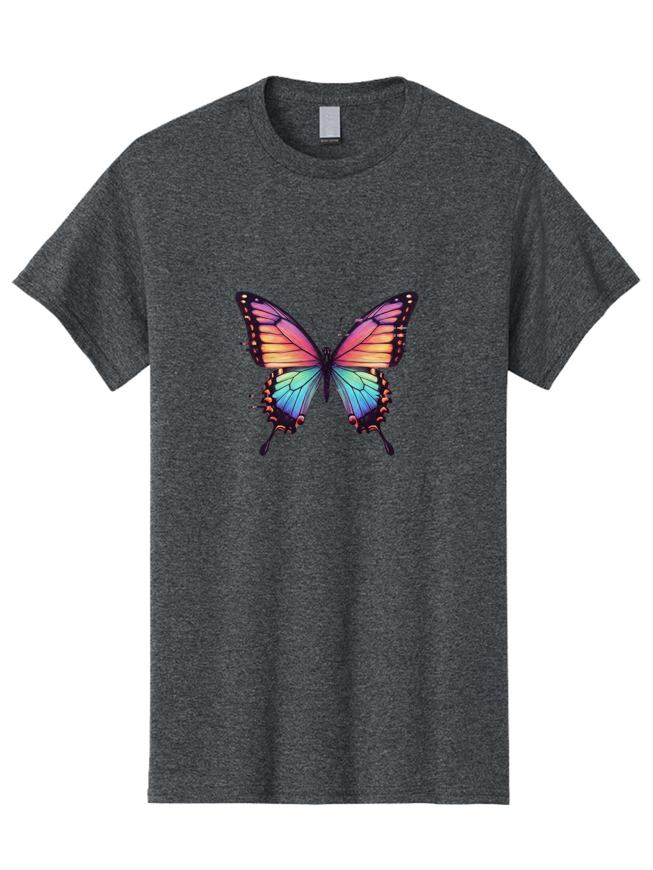 Rainbow-Butterfly Men'S Graphic Tee, 100% Cotton, Comfortable Casual Summer Wear, Machine Washable, Vintage Camera, Old Camera, Antique Camera, Black Camera, Classic Photography, Photography Equipment, Nostalgic Device, Film Camera, Camera Art Bai287 7