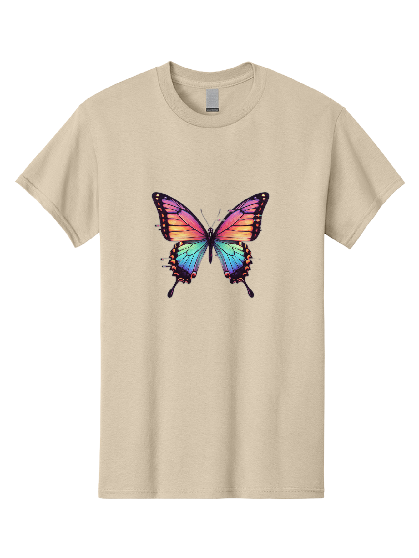Rainbow-Butterfly Men'S Graphic Tee, 100% Cotton, Comfortable Casual Summer Wear, Machine Washable, Vintage Camera, Old Camera, Antique Camera, Black Camera, Classic Photography, Photography Equipment, Nostalgic Device, Film Camera, Camera Art Bai287 3