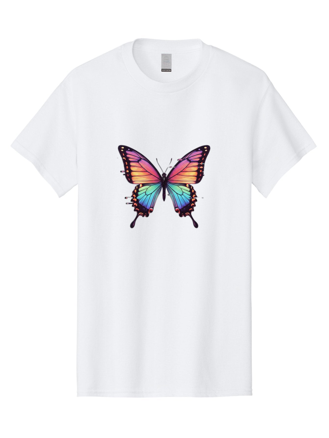 Rainbow-Butterfly Men'S Graphic Tee, 100% Cotton, Comfortable Casual Summer Wear, Machine Washable, Vintage Camera, Old Camera, Antique Camera, Black Camera, Classic Photography, Photography Equipment, Nostalgic Device, Film Camera, Camera Art Bai287 4