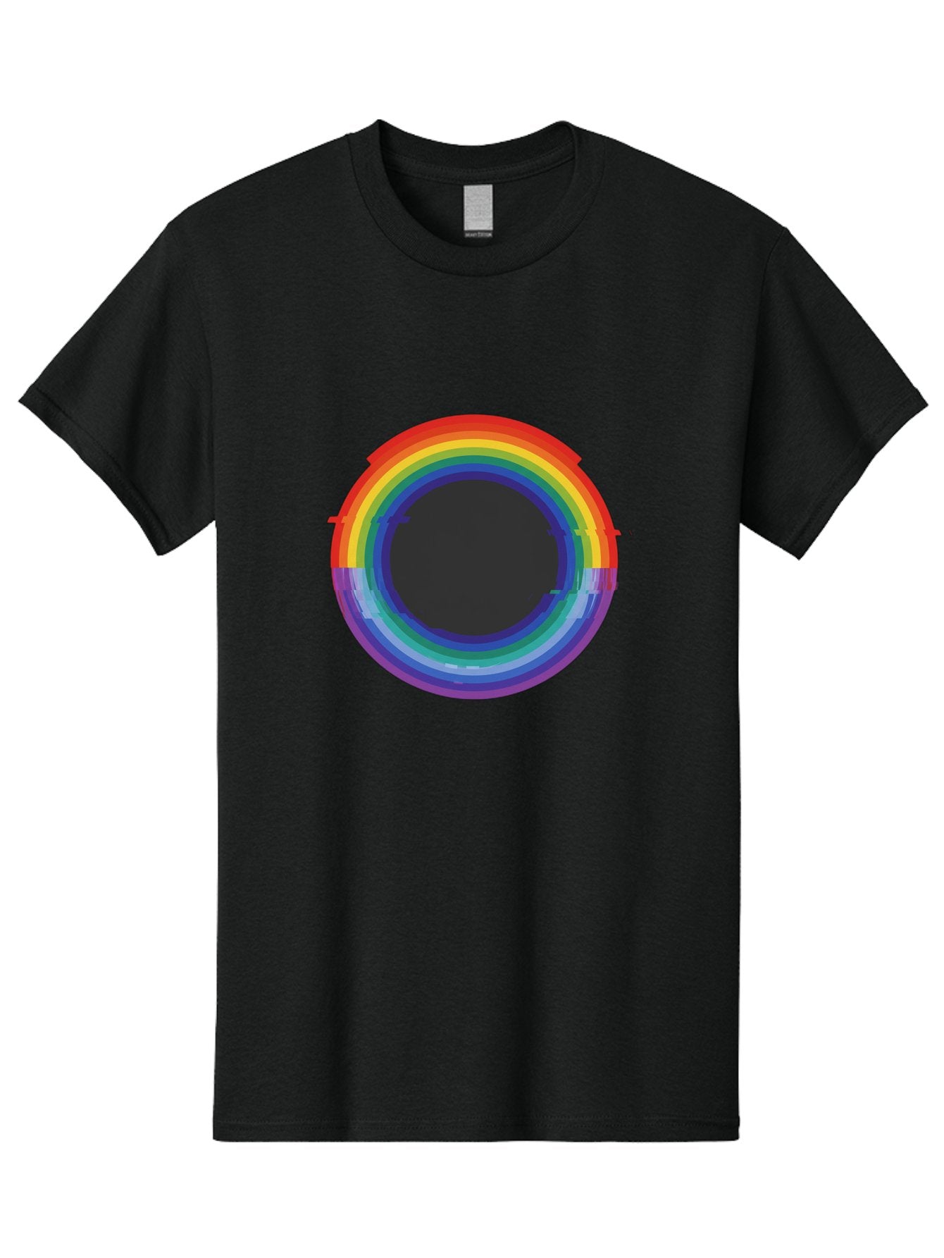 Rainbow-Circle-1 Men'S Graphic Tee, 100% Cotton, Comfortable Casual Summer Wear, Machine Washable, Vintage Camera, Old Camera, Antique Camera, Black Camera, Classic Photography, Photography Equipment, Nostalgic Device, Film Camera, Camera Art Bai288 6