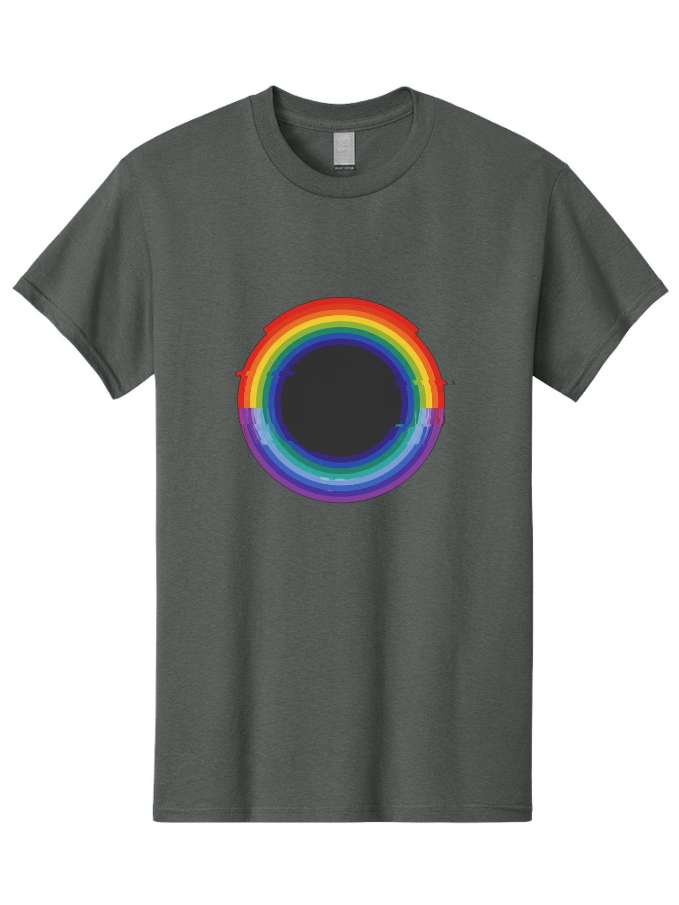 Rainbow-Circle-1 Men'S Graphic Tee, 100% Cotton, Comfortable Casual Summer Wear, Machine Washable, Vintage Camera, Old Camera, Antique Camera, Black Camera, Classic Photography, Photography Equipment, Nostalgic Device, Film Camera, Camera Art Bai288 11