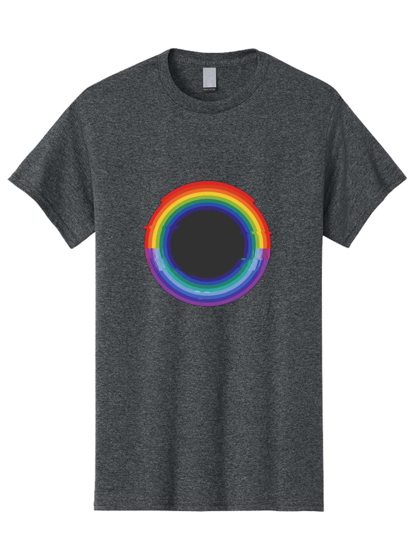 Rainbow-Circle-1 Men'S Graphic Tee, 100% Cotton, Comfortable Casual Summer Wear, Machine Washable, Vintage Camera, Old Camera, Antique Camera, Black Camera, Classic Photography, Photography Equipment, Nostalgic Device, Film Camera, Camera Art Bai288 7