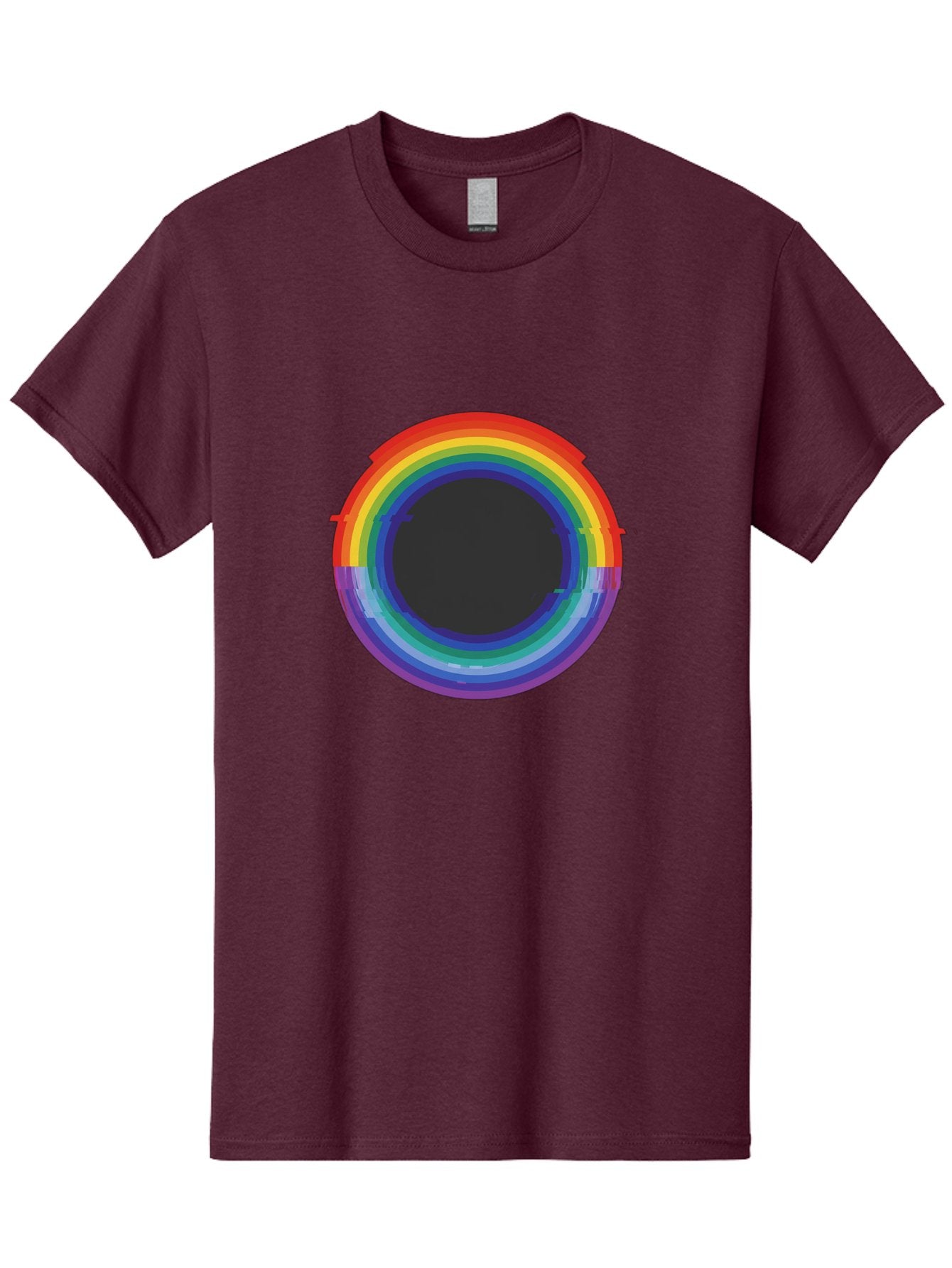 Rainbow-Circle-1 Men'S Graphic Tee, 100% Cotton, Comfortable Casual Summer Wear, Machine Washable, Vintage Camera, Old Camera, Antique Camera, Black Camera, Classic Photography, Photography Equipment, Nostalgic Device, Film Camera, Camera Art Bai288 15