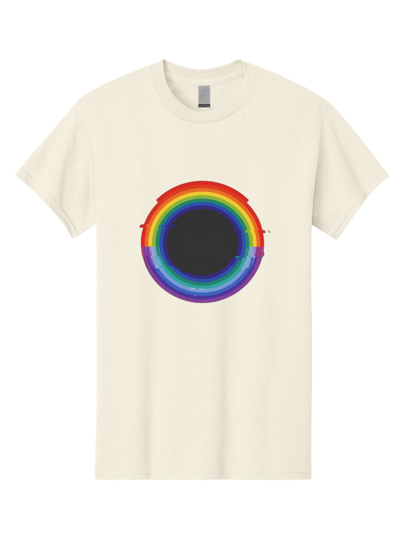 Rainbow-Circle-1 Men'S Graphic Tee, 100% Cotton, Comfortable Casual Summer Wear, Machine Washable, Vintage Camera, Old Camera, Antique Camera, Black Camera, Classic Photography, Photography Equipment, Nostalgic Device, Film Camera, Camera Art Bai288 12