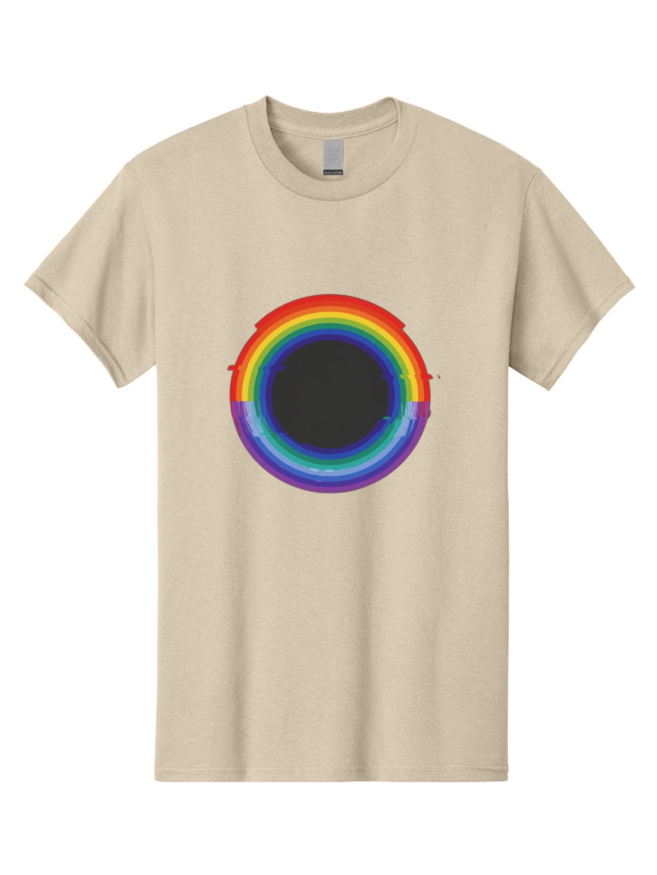 Rainbow-Circle-1 Men'S Graphic Tee, 100% Cotton, Comfortable Casual Summer Wear, Machine Washable, Vintage Camera, Old Camera, Antique Camera, Black Camera, Classic Photography, Photography Equipment, Nostalgic Device, Film Camera, Camera Art Bai288 5