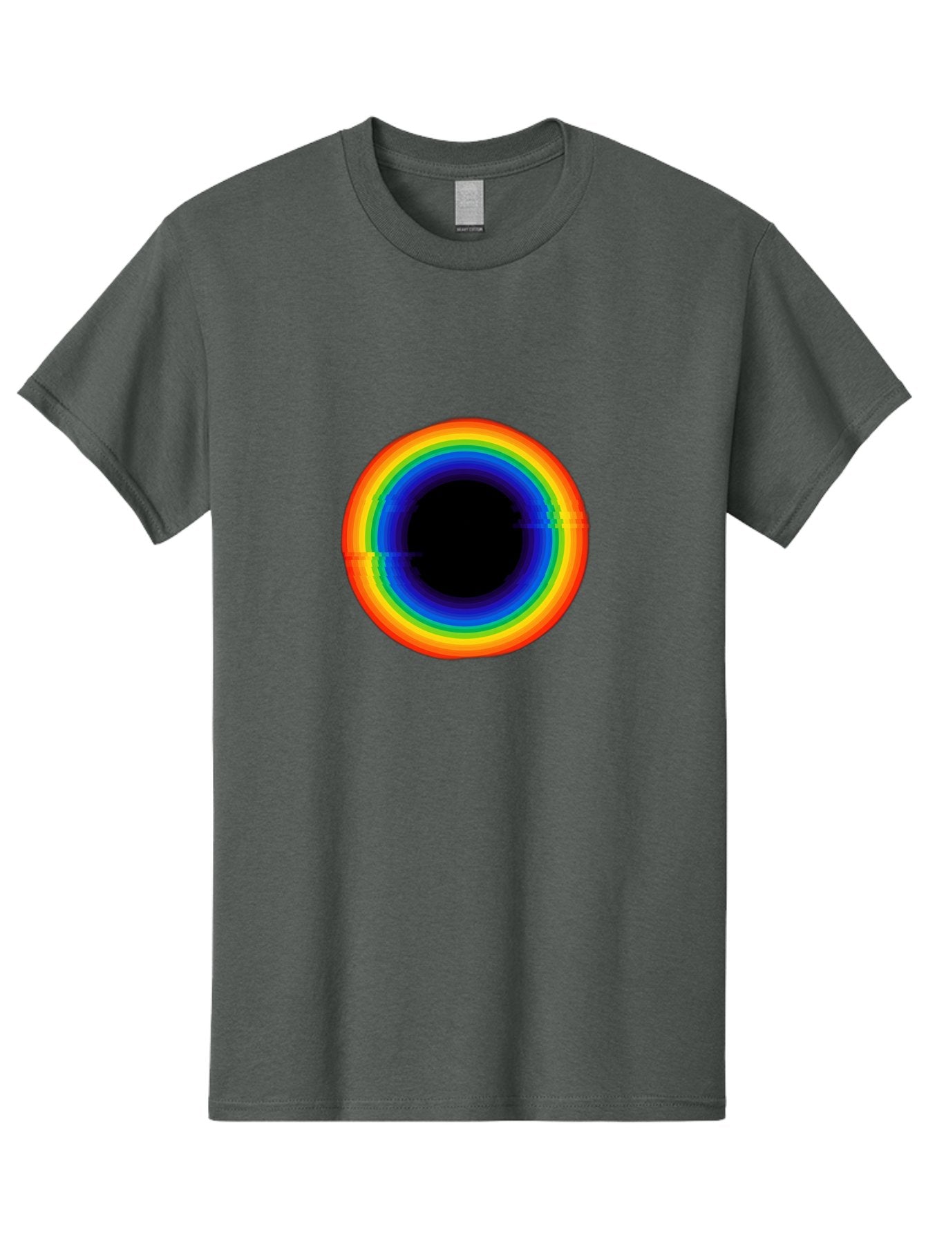 Rainbow-Circle-2 Men'S Graphic Tee, 100% Cotton, Comfortable Casual Summer Wear, Machine Washable, Vintage Camera, Old Camera, Antique Camera, Black Camera, Classic Photography, Photography Equipment, Nostalgic Device, Film Camera, Camera Art Bai289 6