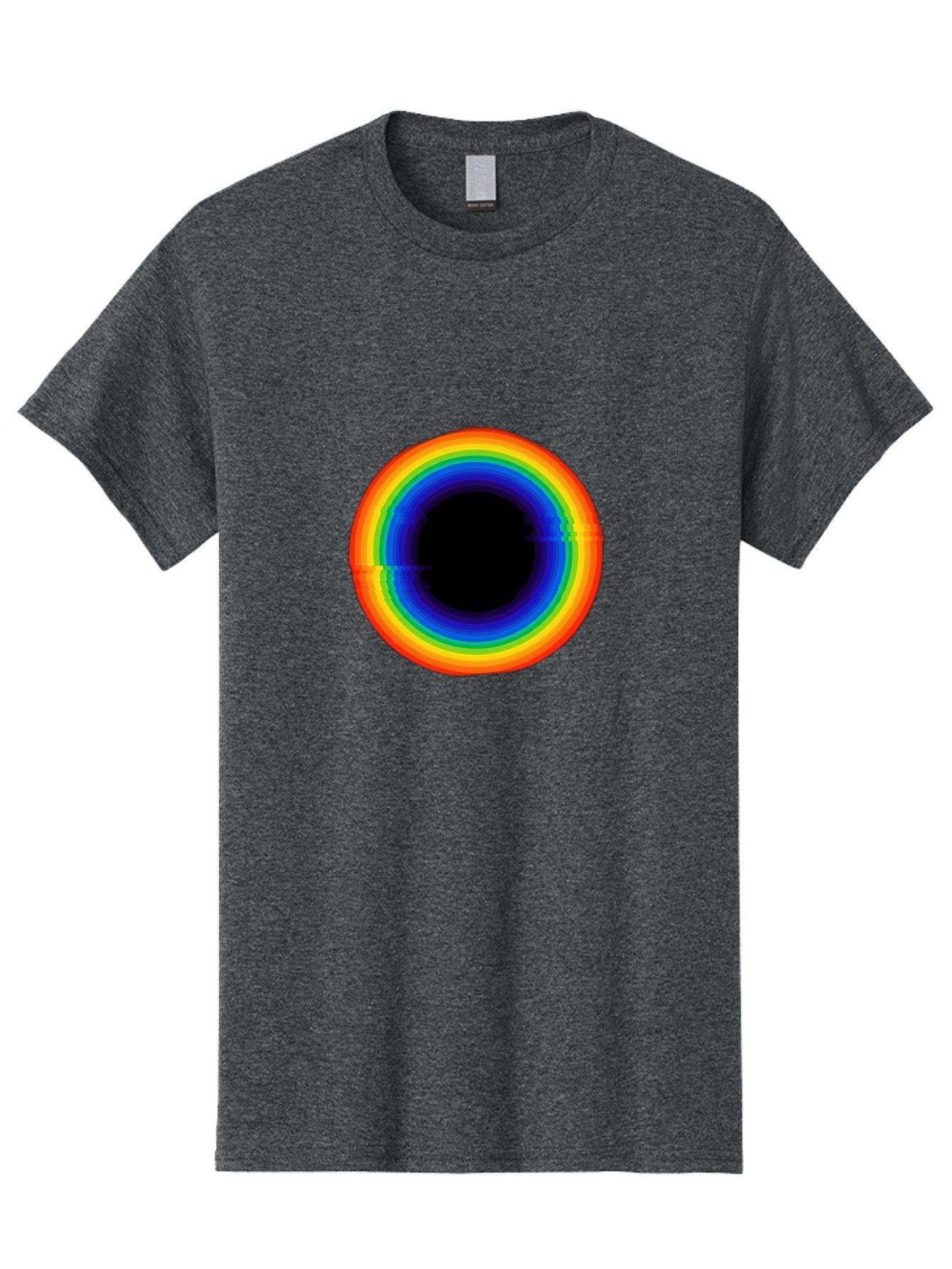 Rainbow-Circle-2 Men'S Graphic Tee, 100% Cotton, Comfortable Casual Summer Wear, Machine Washable, Vintage Camera, Old Camera, Antique Camera, Black Camera, Classic Photography, Photography Equipment, Nostalgic Device, Film Camera, Camera Art Bai289
