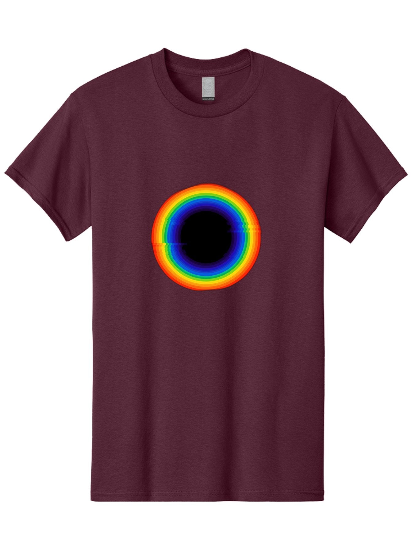Rainbow-Circle-2 Men'S Graphic Tee, 100% Cotton, Comfortable Casual Summer Wear, Machine Washable, Vintage Camera, Old Camera, Antique Camera, Black Camera, Classic Photography, Photography Equipment, Nostalgic Device, Film Camera, Camera Art Bai289 4