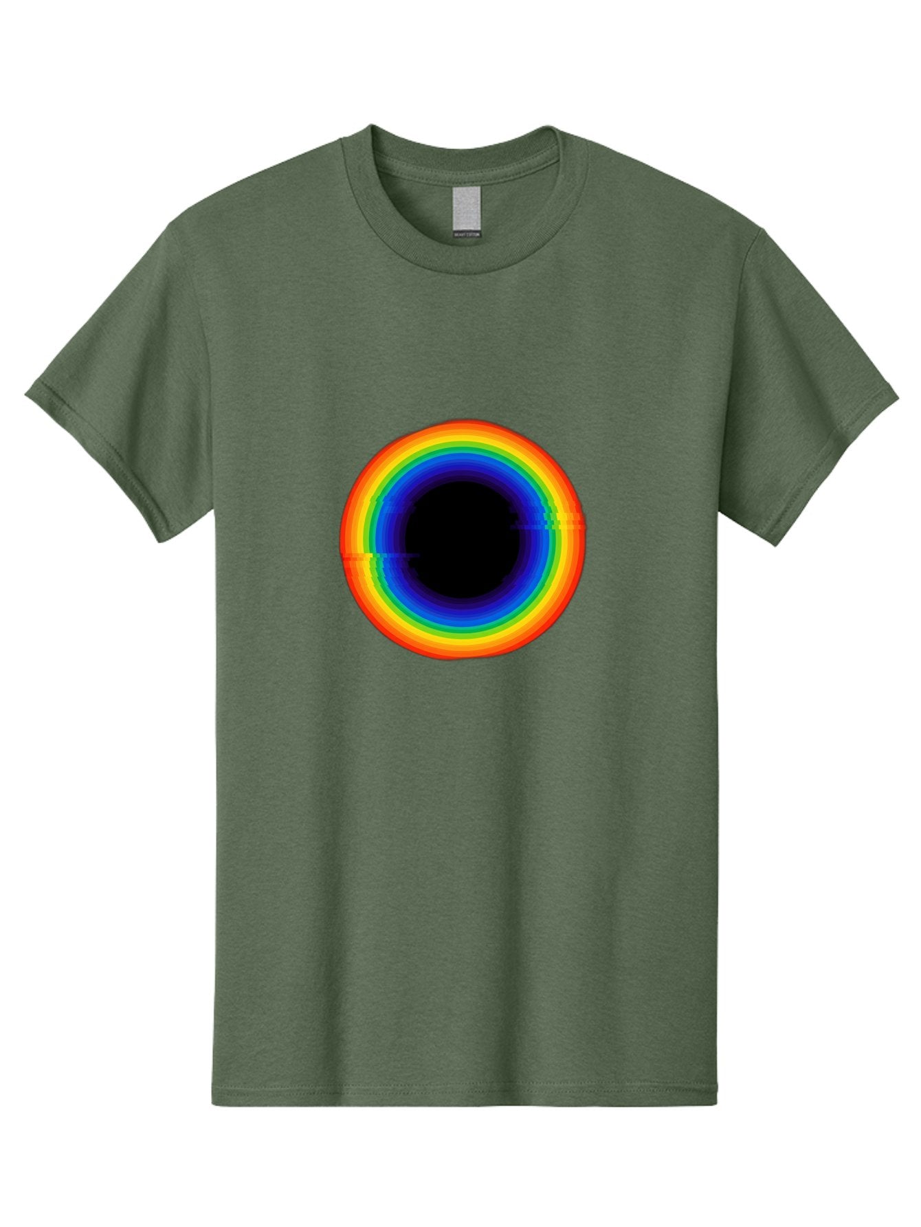 Rainbow-Circle-2 Men'S Graphic Tee, 100% Cotton, Comfortable Casual Summer Wear, Machine Washable, Vintage Camera, Old Camera, Antique Camera, Black Camera, Classic Photography, Photography Equipment, Nostalgic Device, Film Camera, Camera Art Bai289 10