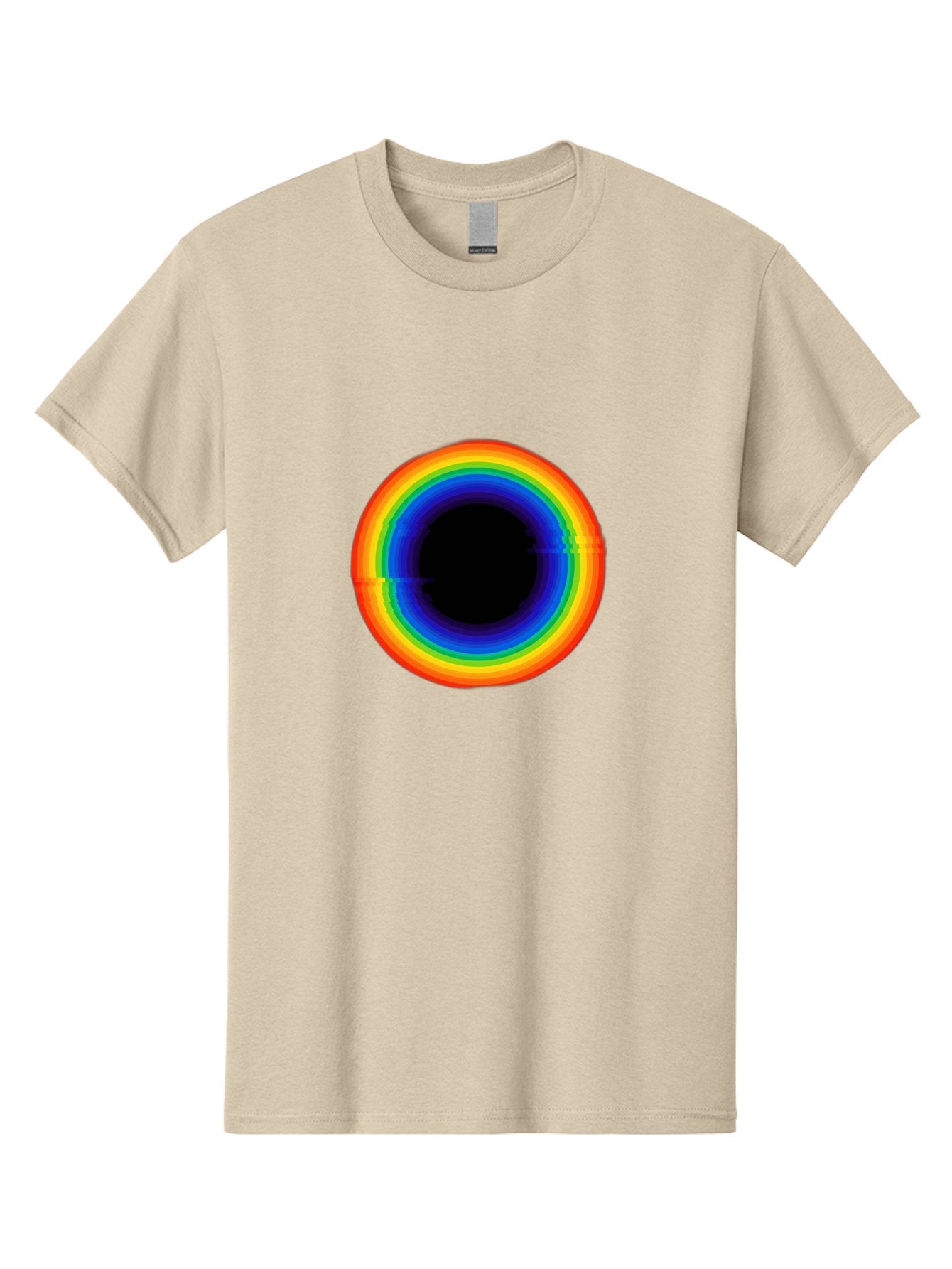 Rainbow-Circle-2 Men'S Graphic Tee, 100% Cotton, Comfortable Casual Summer Wear, Machine Washable, Vintage Camera, Old Camera, Antique Camera, Black Camera, Classic Photography, Photography Equipment, Nostalgic Device, Film Camera, Camera Art Bai289 12
