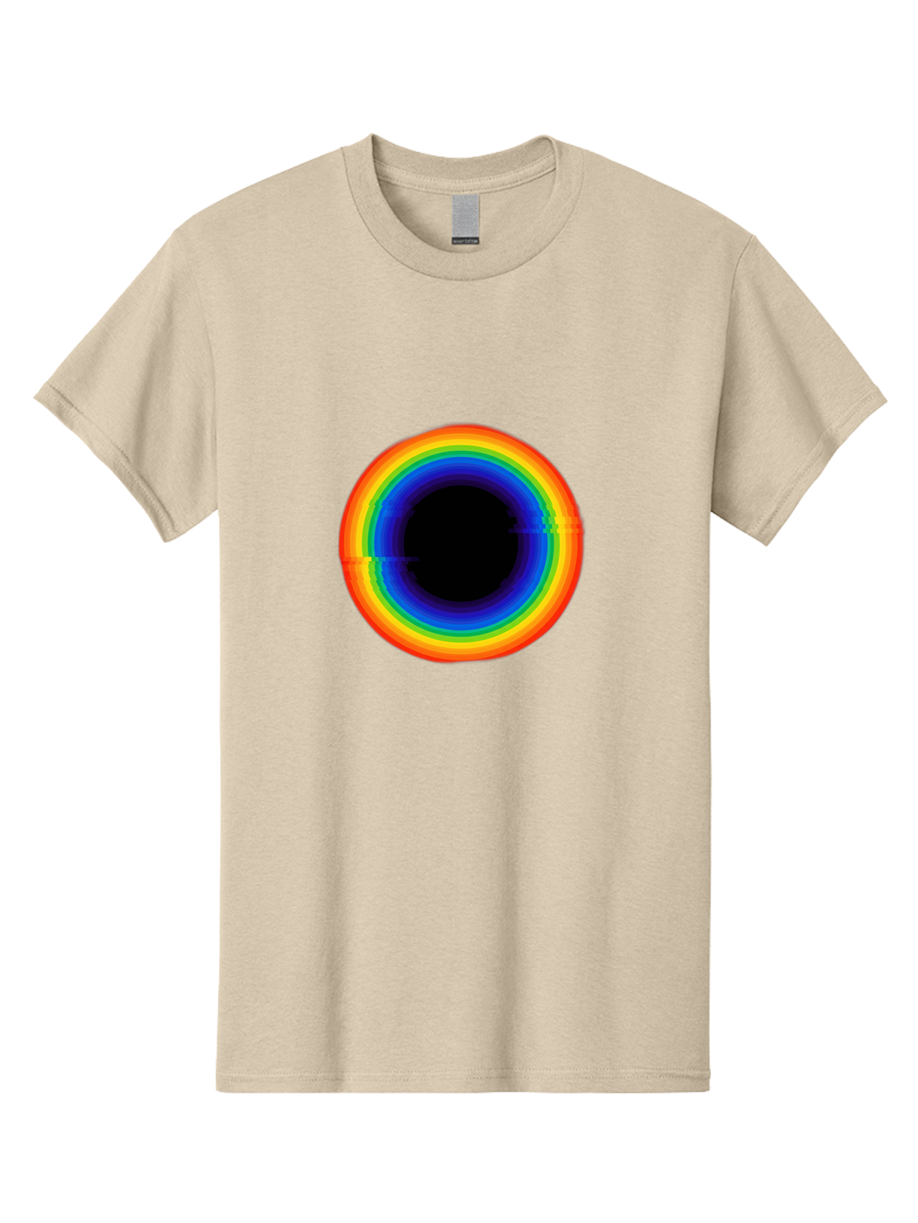 Rainbow-Circle-2 Men'S Graphic Tee, 100% Cotton, Comfortable Casual Summer Wear, Machine Washable, Vintage Camera, Old Camera, Antique Camera, Black Camera, Classic Photography, Photography Equipment, Nostalgic Device, Film Camera, Camera Art Bai289 3