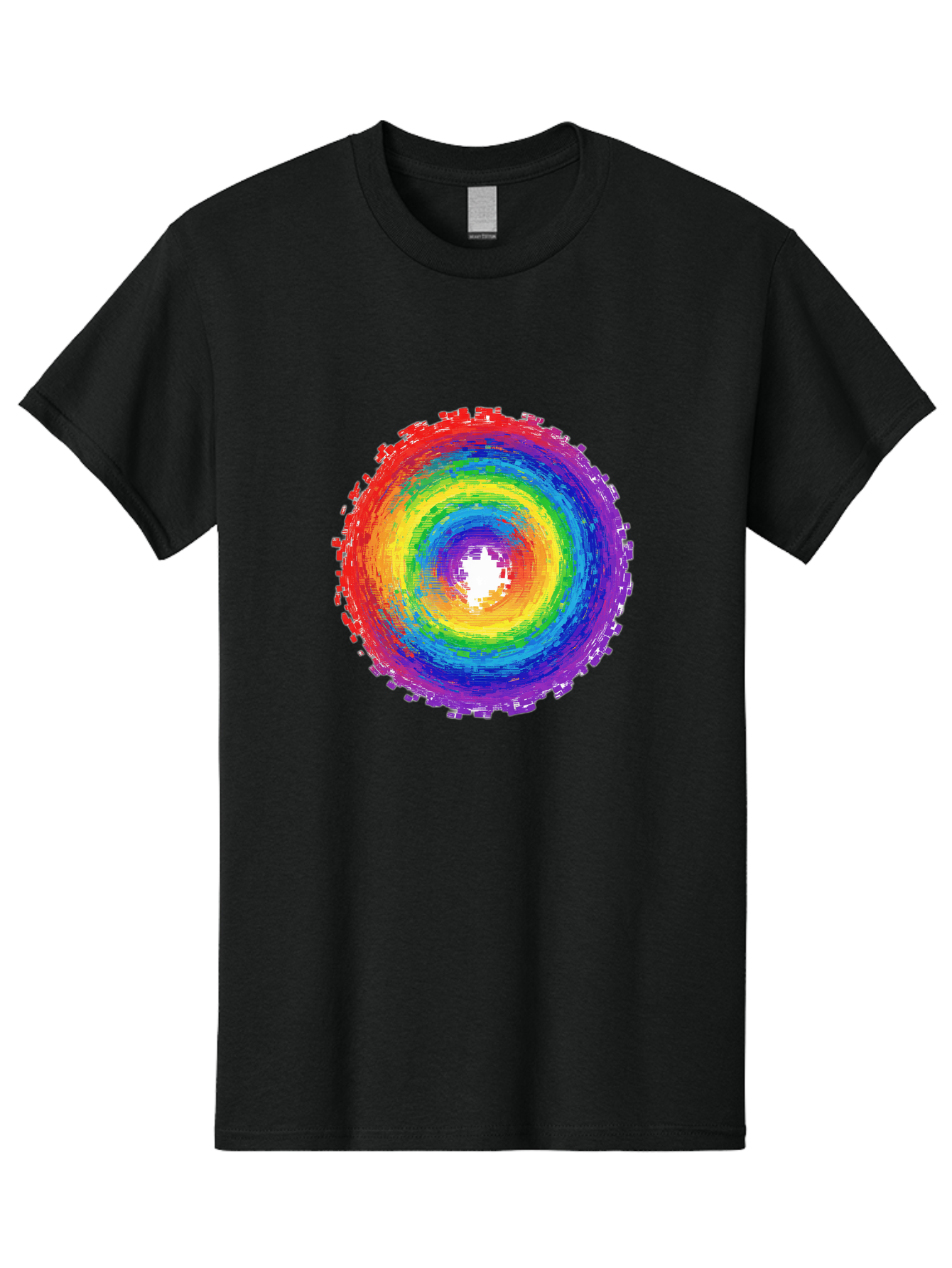 Rainbow-Circle-3 Men'S Graphic Tee, 100% Cotton, Comfortable Casual Summer Wear, Machine Washable, Vintage Camera, Old Camera, Antique Camera, Black Camera, Classic Photography, Photography Equipment, Nostalgic Device, Film Camera, Camera Art Bai290 11