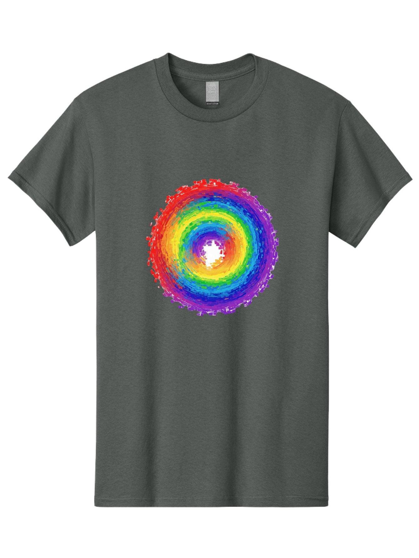 Rainbow-Circle-3 Men'S Graphic Tee, 100% Cotton, Comfortable Casual Summer Wear, Machine Washable, Vintage Camera, Old Camera, Antique Camera, Black Camera, Classic Photography, Photography Equipment, Nostalgic Device, Film Camera, Camera Art Bai290 13