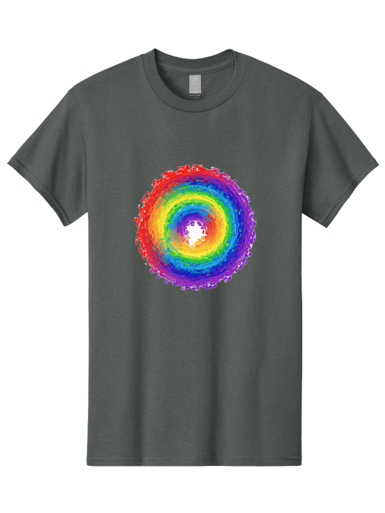 Rainbow-Circle-3 Men'S Graphic Tee, 100% Cotton, Comfortable Casual Summer Wear, Machine Washable, Vintage Camera, Old Camera, Antique Camera, Black Camera, Classic Photography, Photography Equipment, Nostalgic Device, Film Camera, Camera Art Bai290 15