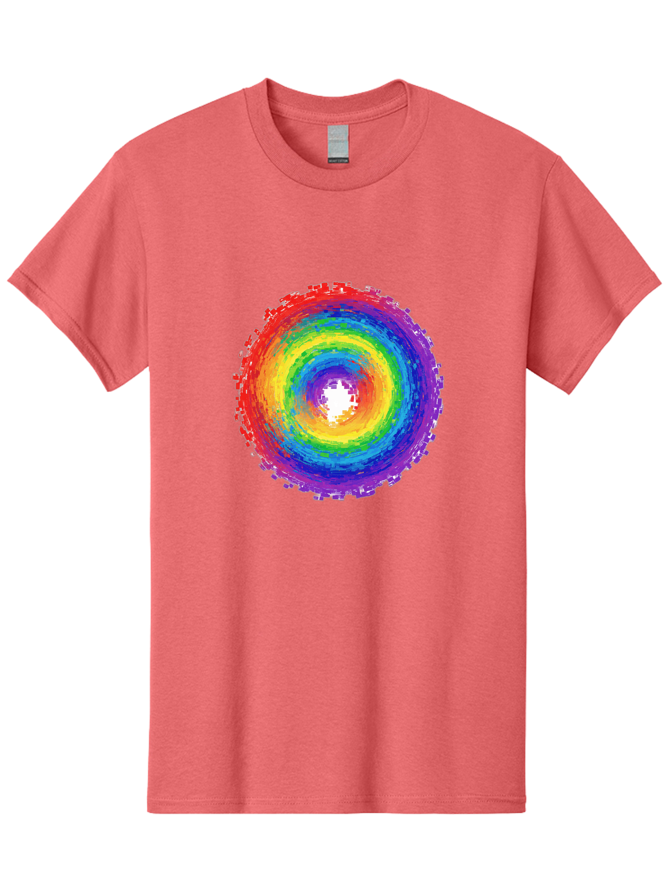 Rainbow-Circle-3 Men'S Graphic Tee, 100% Cotton, Comfortable Casual Summer Wear, Machine Washable, Vintage Camera, Old Camera, Antique Camera, Black Camera, Classic Photography, Photography Equipment, Nostalgic Device, Film Camera, Camera Art Bai290 10