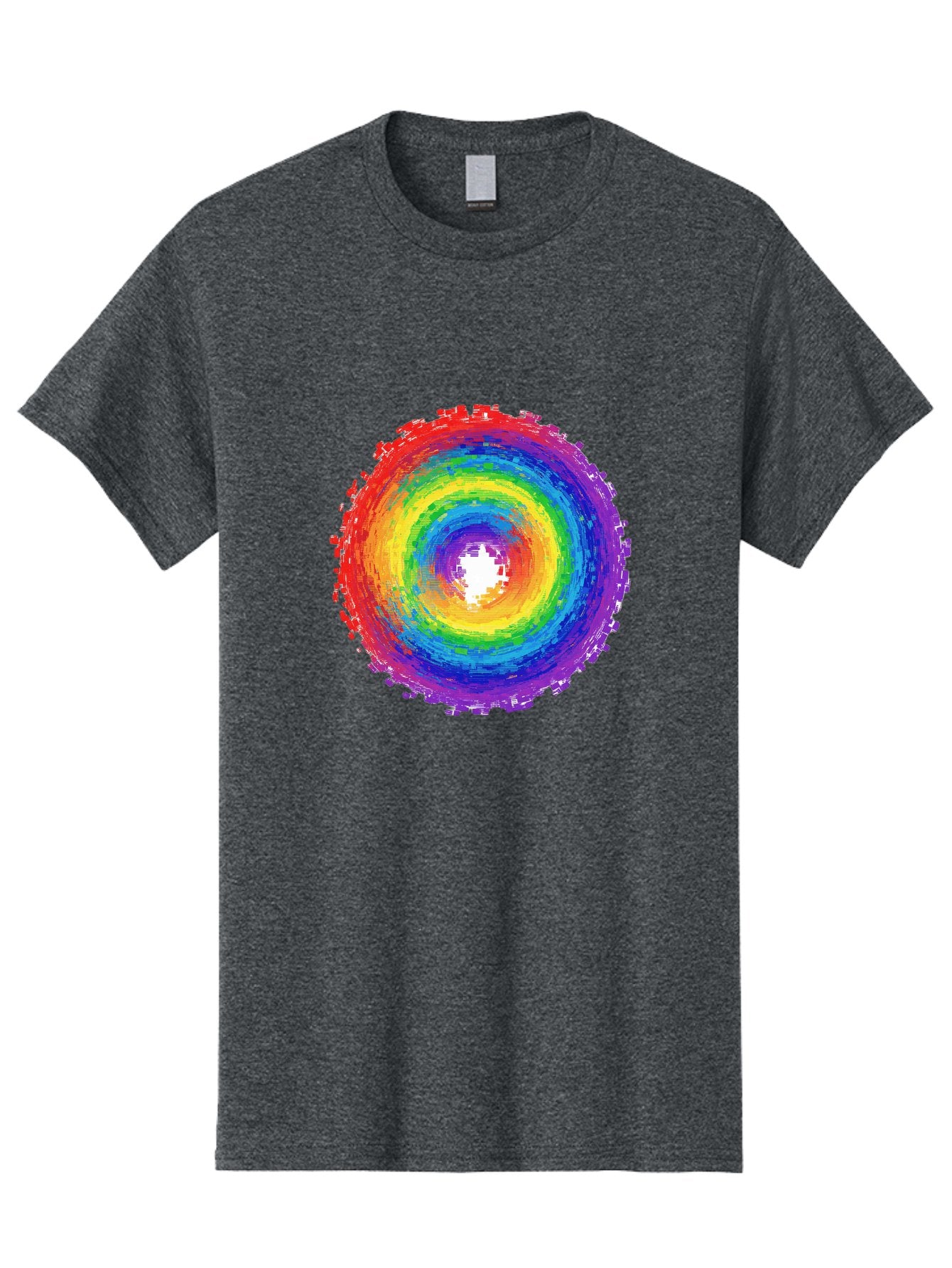 Rainbow-Circle-3 Men'S Graphic Tee, 100% Cotton, Comfortable Casual Summer Wear, Machine Washable, Vintage Camera, Old Camera, Antique Camera, Black Camera, Classic Photography, Photography Equipment, Nostalgic Device, Film Camera, Camera Art Bai290 8
