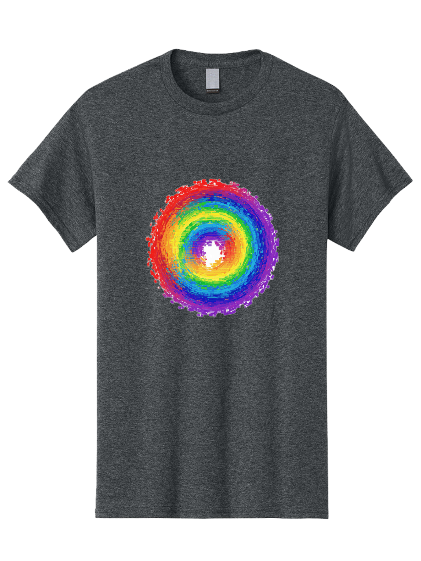 Rainbow-Circle-3 Men'S Graphic Tee, 100% Cotton, Comfortable Casual Summer Wear, Machine Washable, Vintage Camera, Old Camera, Antique Camera, Black Camera, Classic Photography, Photography Equipment, Nostalgic Device, Film Camera, Camera Art Bai290 6