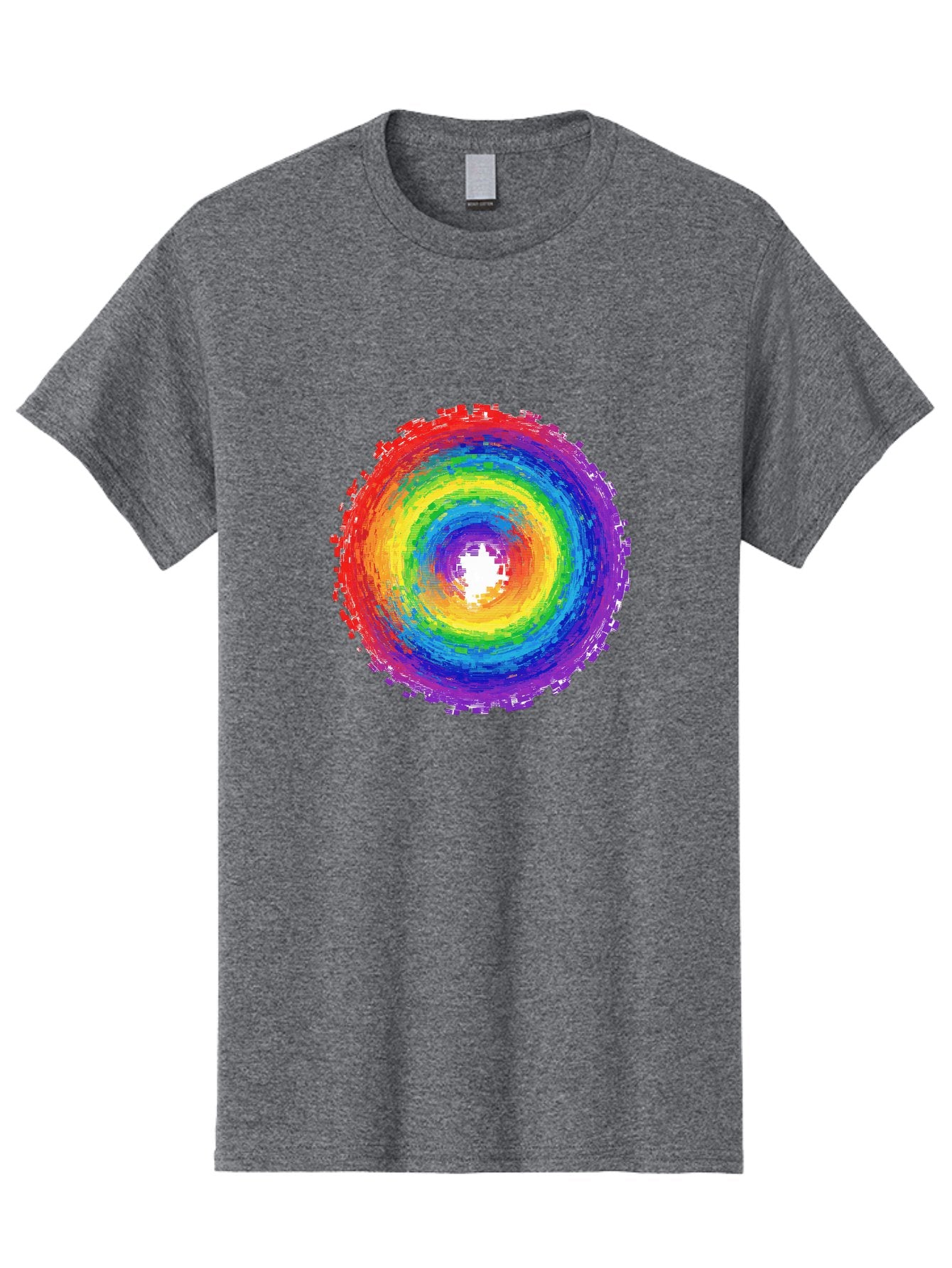 Rainbow-Circle-3 Men'S Graphic Tee, 100% Cotton, Comfortable Casual Summer Wear, Machine Washable, Vintage Camera, Old Camera, Antique Camera, Black Camera, Classic Photography, Photography Equipment, Nostalgic Device, Film Camera, Camera Art Bai290 6