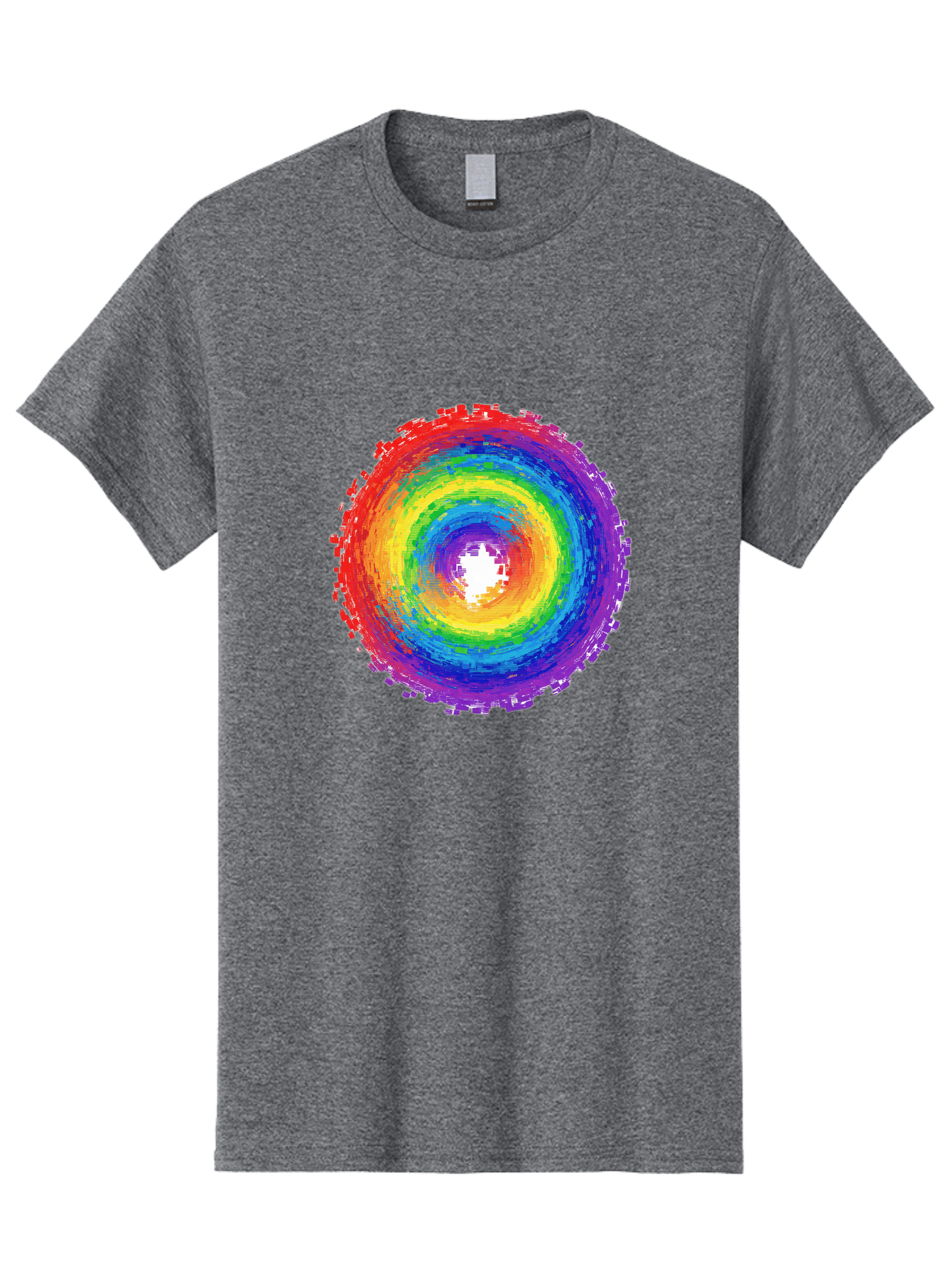 Rainbow-Circle-3 Men'S Graphic Tee, 100% Cotton, Comfortable Casual Summer Wear, Machine Washable, Vintage Camera, Old Camera, Antique Camera, Black Camera, Classic Photography, Photography Equipment, Nostalgic Device, Film Camera, Camera Art Bai290 7