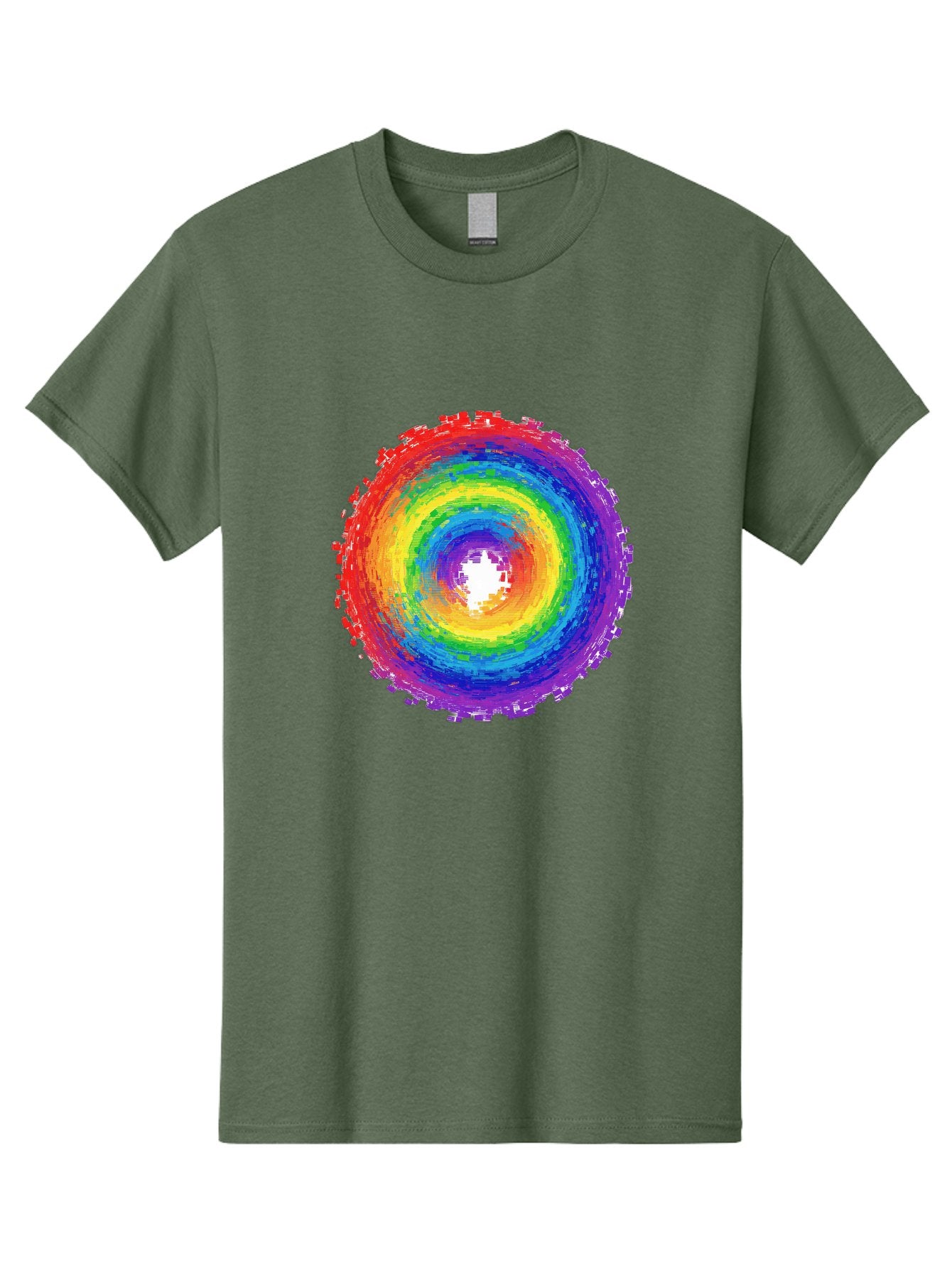 Rainbow-Circle-3 Men'S Graphic Tee, 100% Cotton, Comfortable Casual Summer Wear, Machine Washable, Vintage Camera, Old Camera, Antique Camera, Black Camera, Classic Photography, Photography Equipment, Nostalgic Device, Film Camera, Camera Art Bai290 9